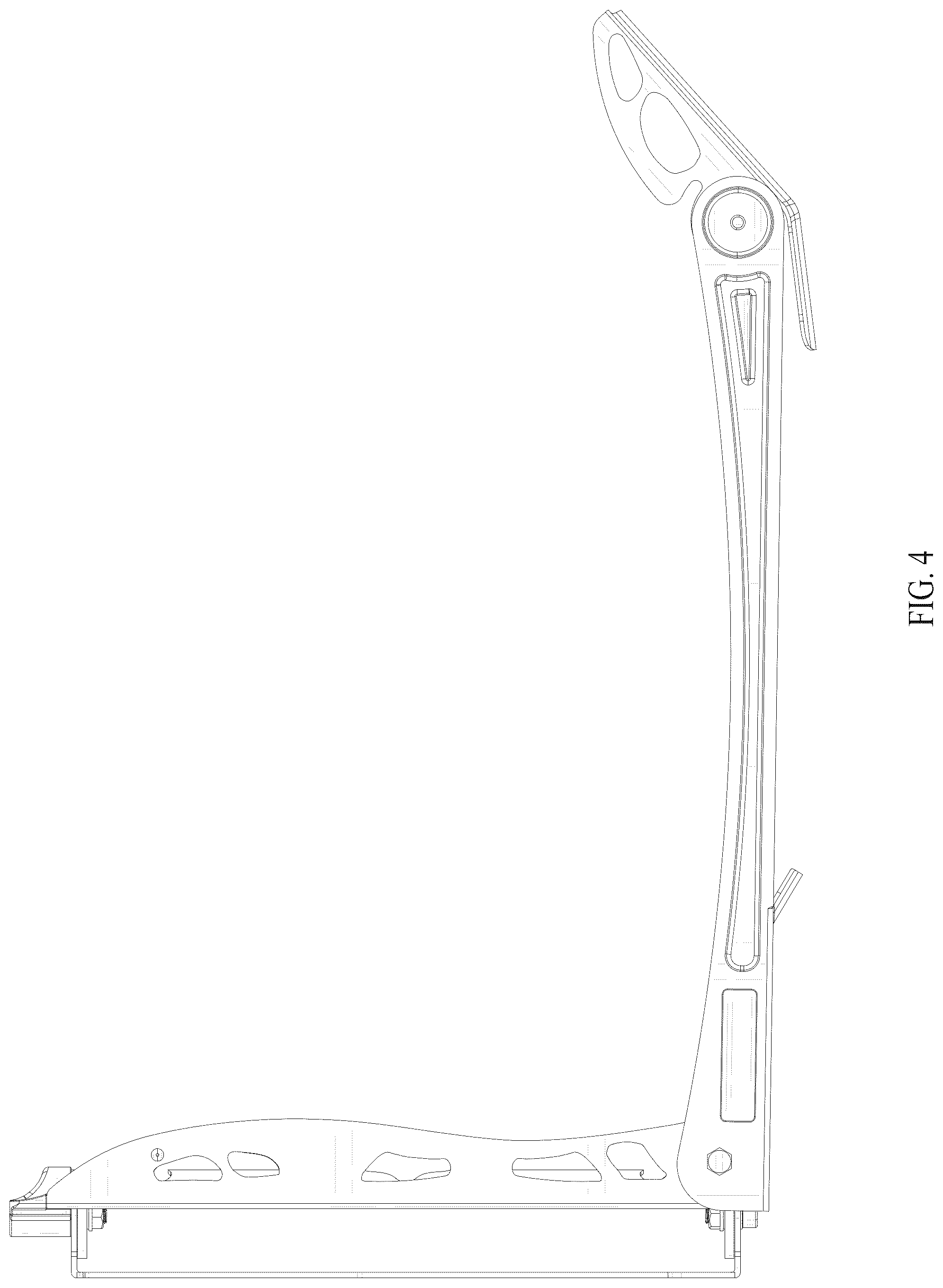 Patent USD1075583 Figure 4 – Folding bicycle rack with automatic wheel fixing
