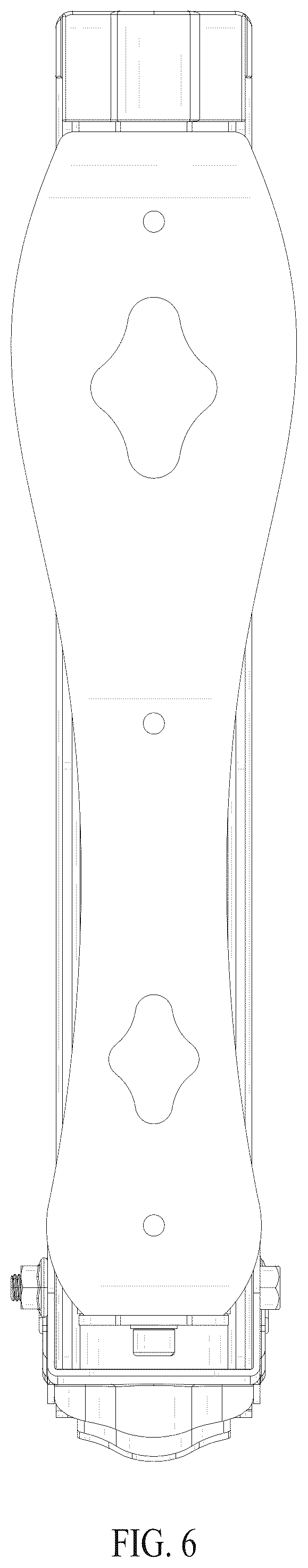 Patent USD1075583 Figure 6 – Folding bicycle rack with automatic wheel fixing
