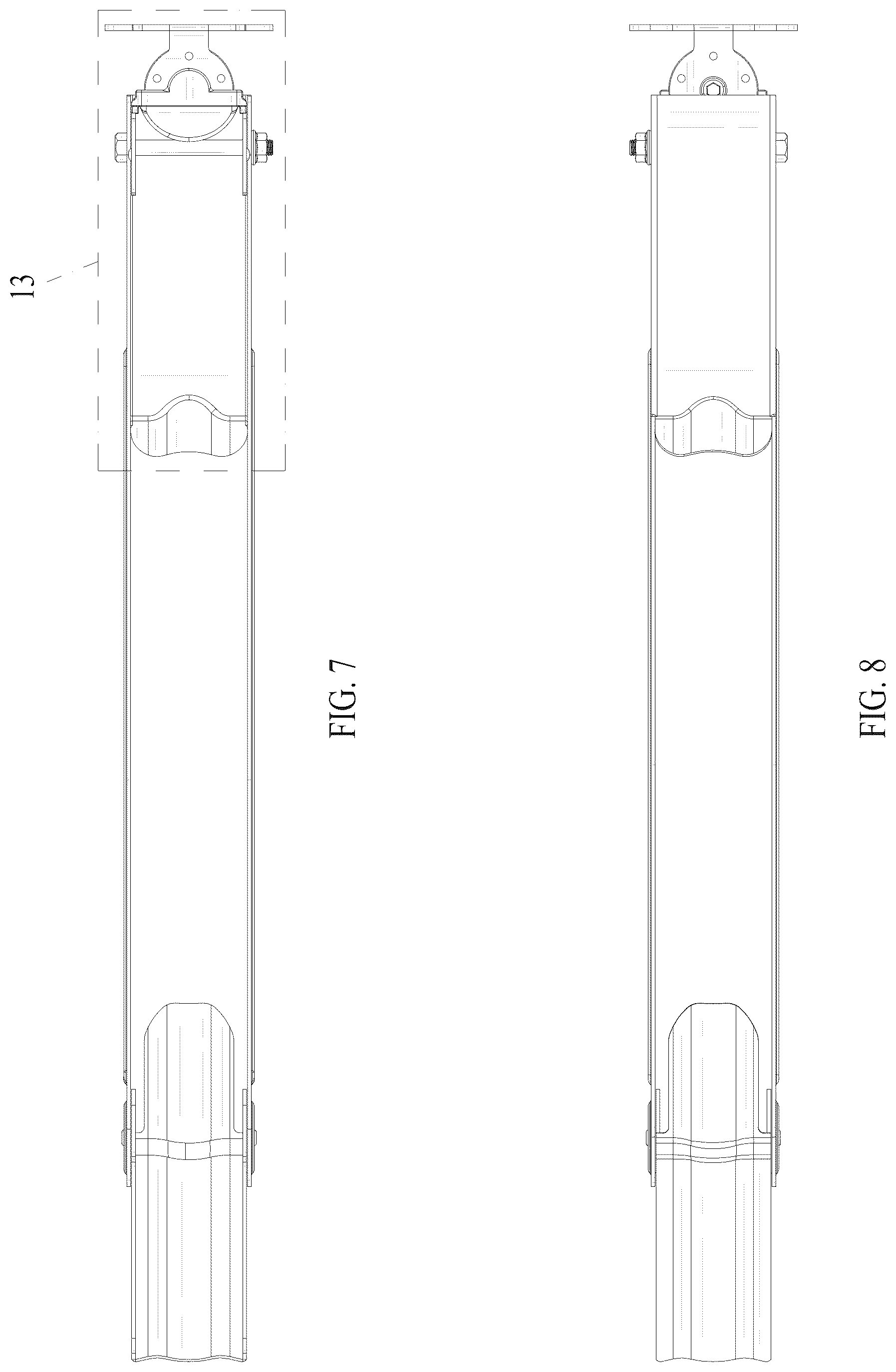 Patent USD1075583 Figure 7 – Folding bicycle rack with automatic wheel fixing
