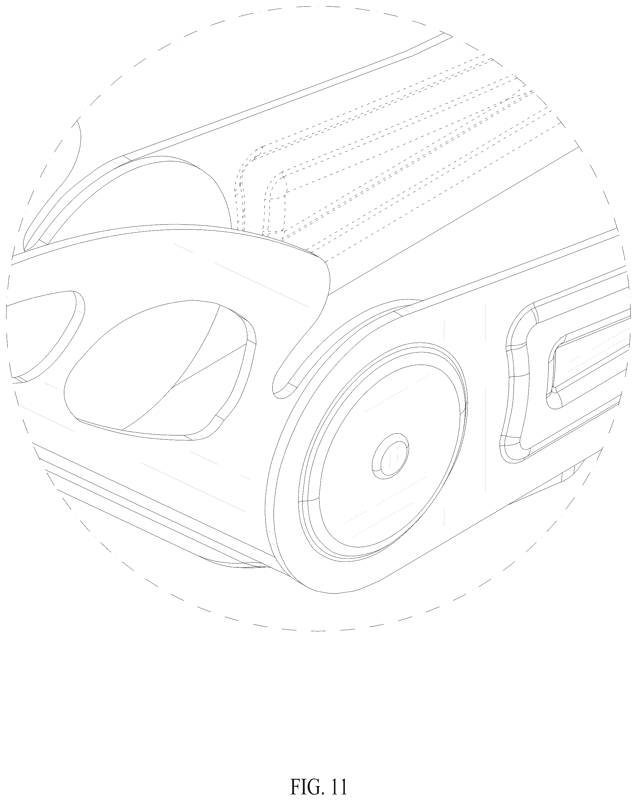 Patent USD1075583 Figure 10 – Folding bicycle rack with automatic wheel fixing