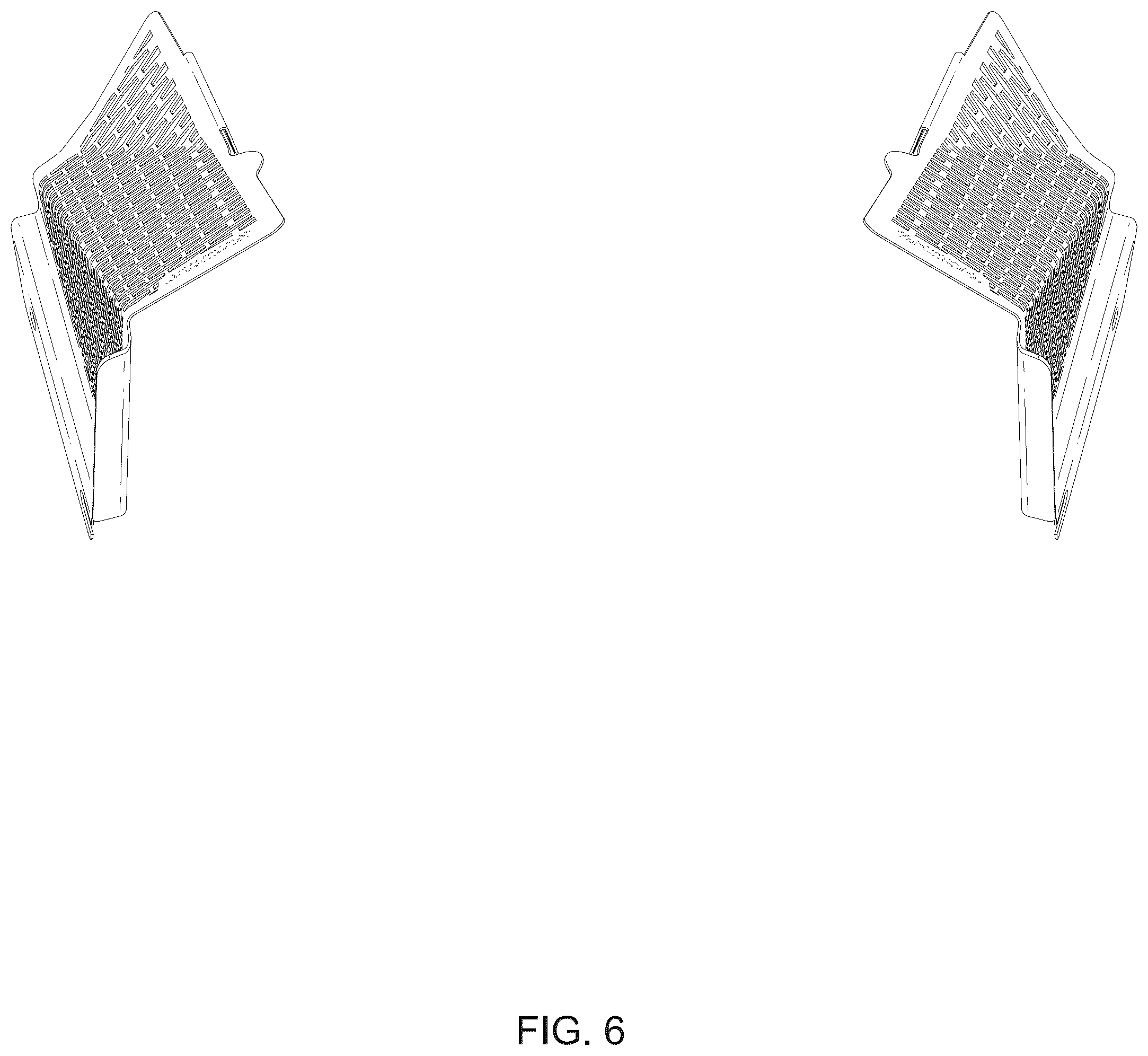 Patent USD1075584 Figure 6 – Pair of motorcycle water tank protective covers