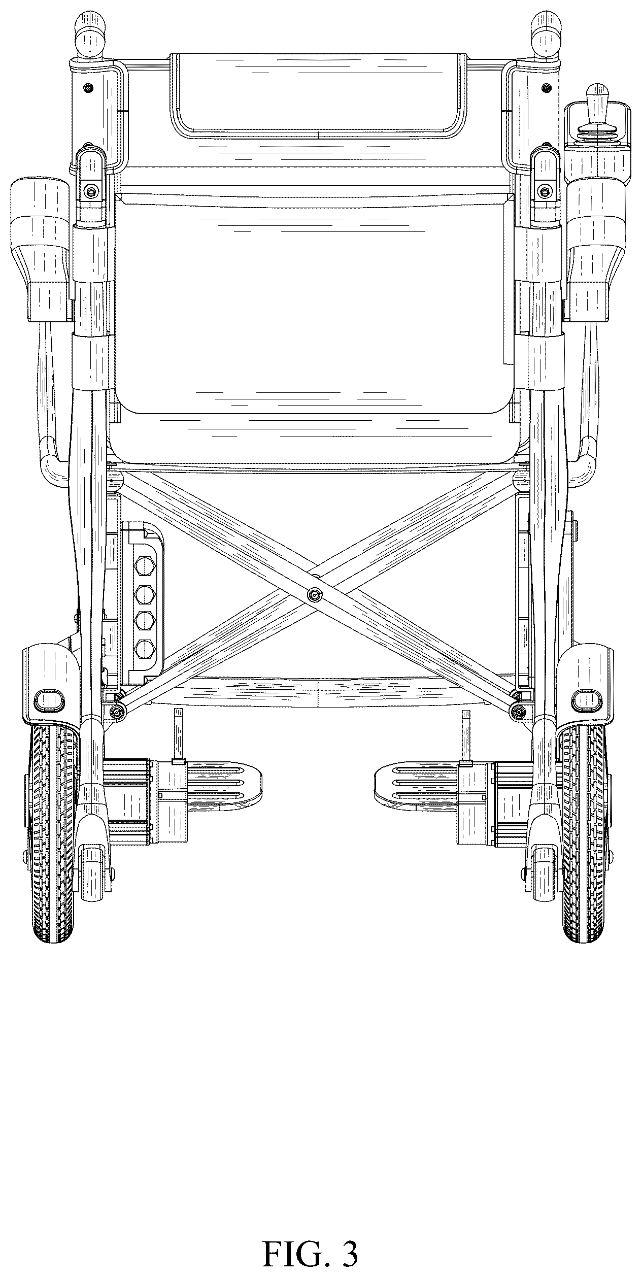 Patent USD1075585 Figure 3 – Electric wheelchair