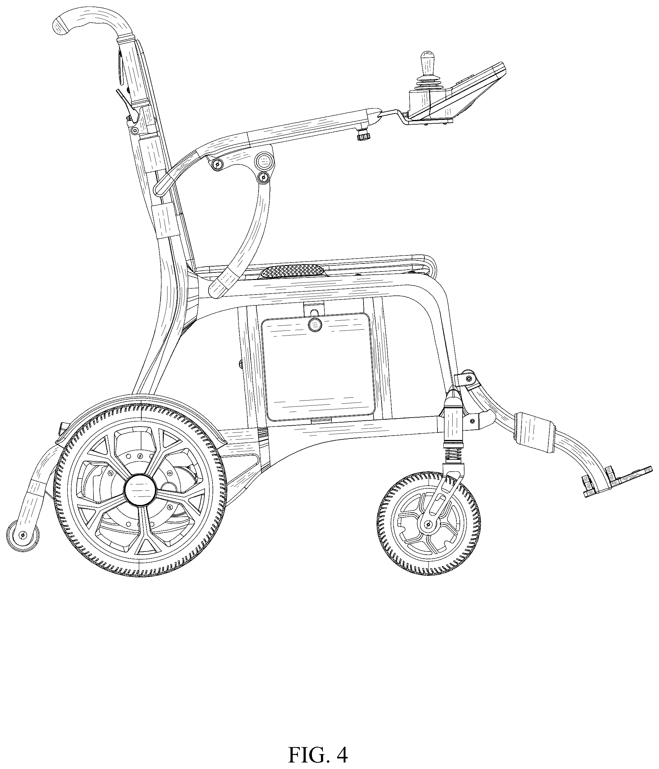 Patent USD1075585 Figure 4 – Electric wheelchair