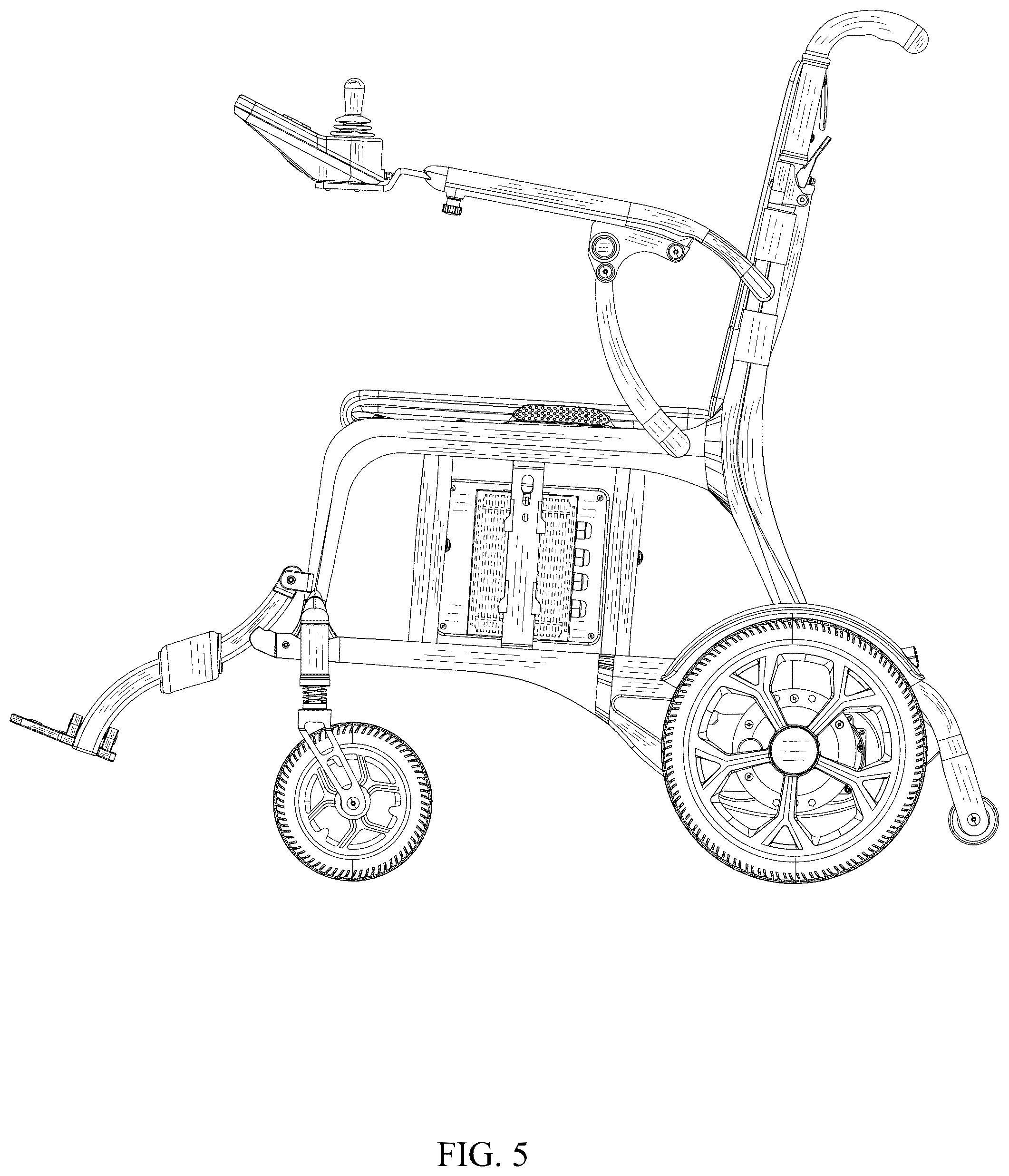 Patent USD1075585 Figure 5 – Electric wheelchair