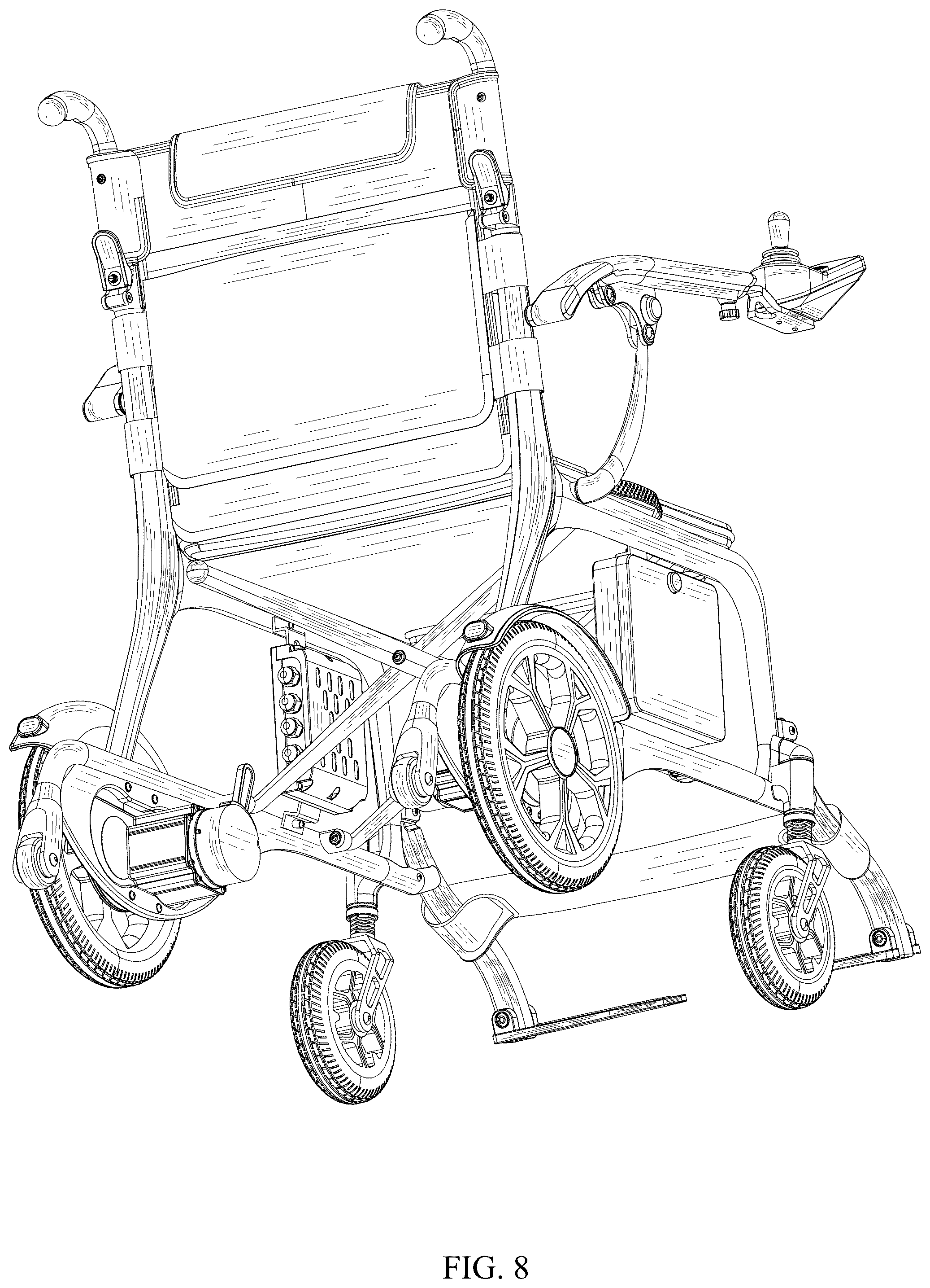 Patent USD1075585 Figure 8 – Electric wheelchair