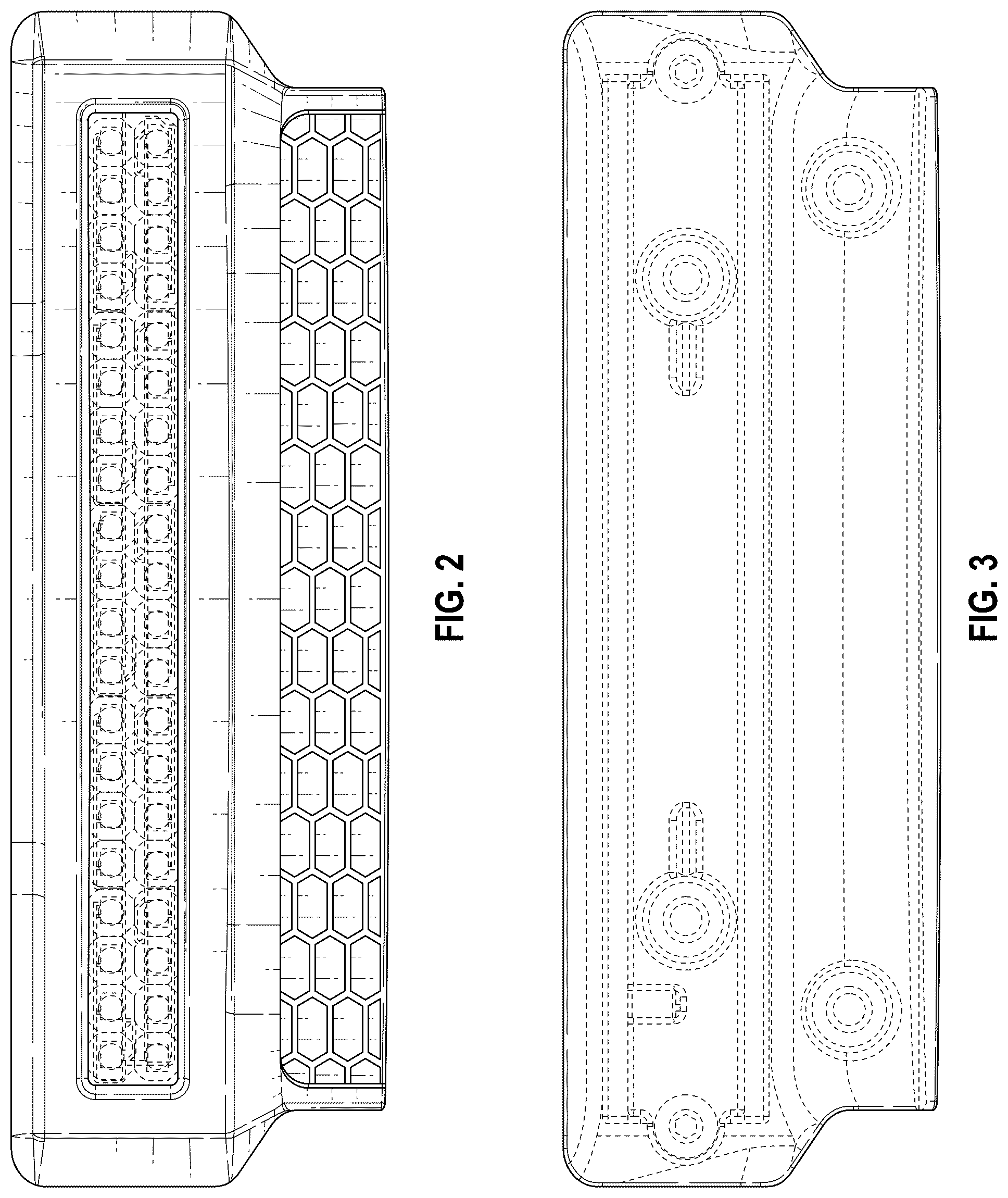 Patent USD1075586 Figure 2 – Model vehicle lighted bumper assembly