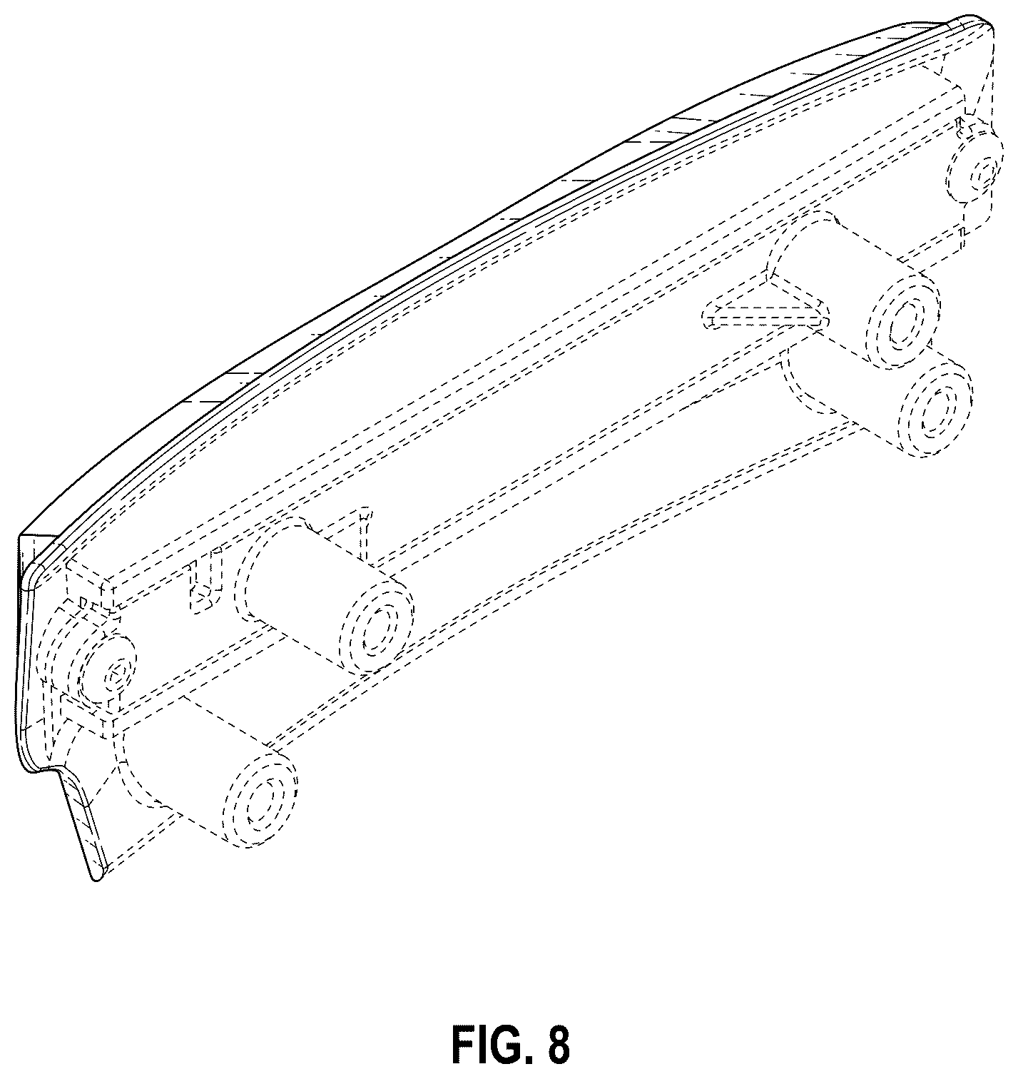 Patent USD1075586 Figure 5 – Model vehicle lighted bumper assembly