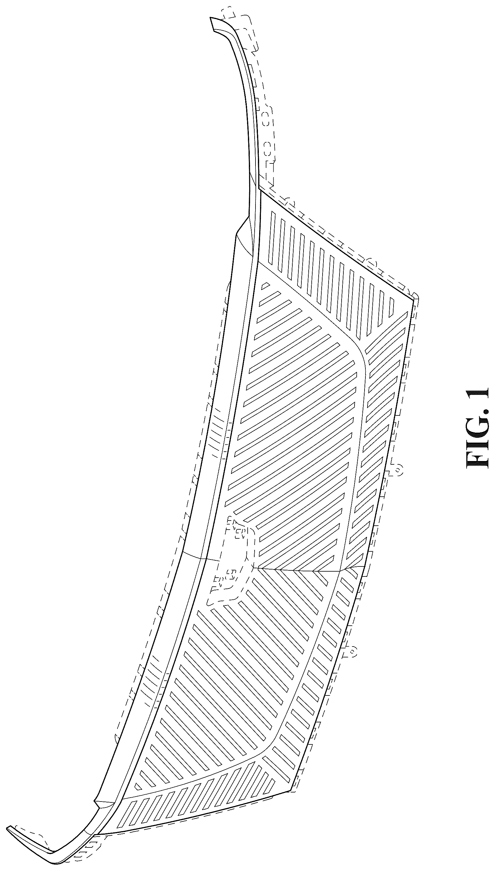 Patent USD1075587 Figure 1 – Vehicle upper grille