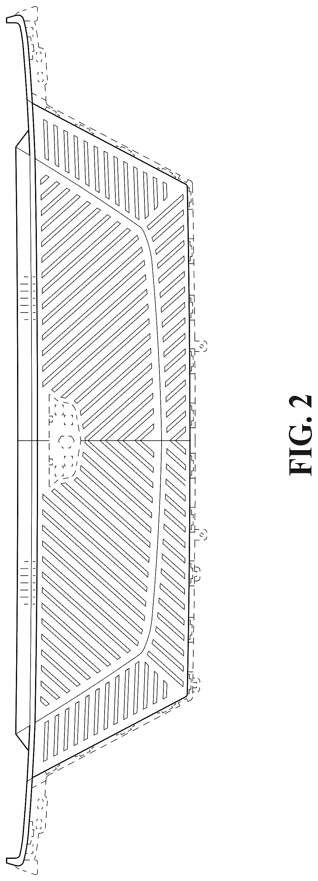 Patent USD1075587 Figure 2 – Vehicle upper grille