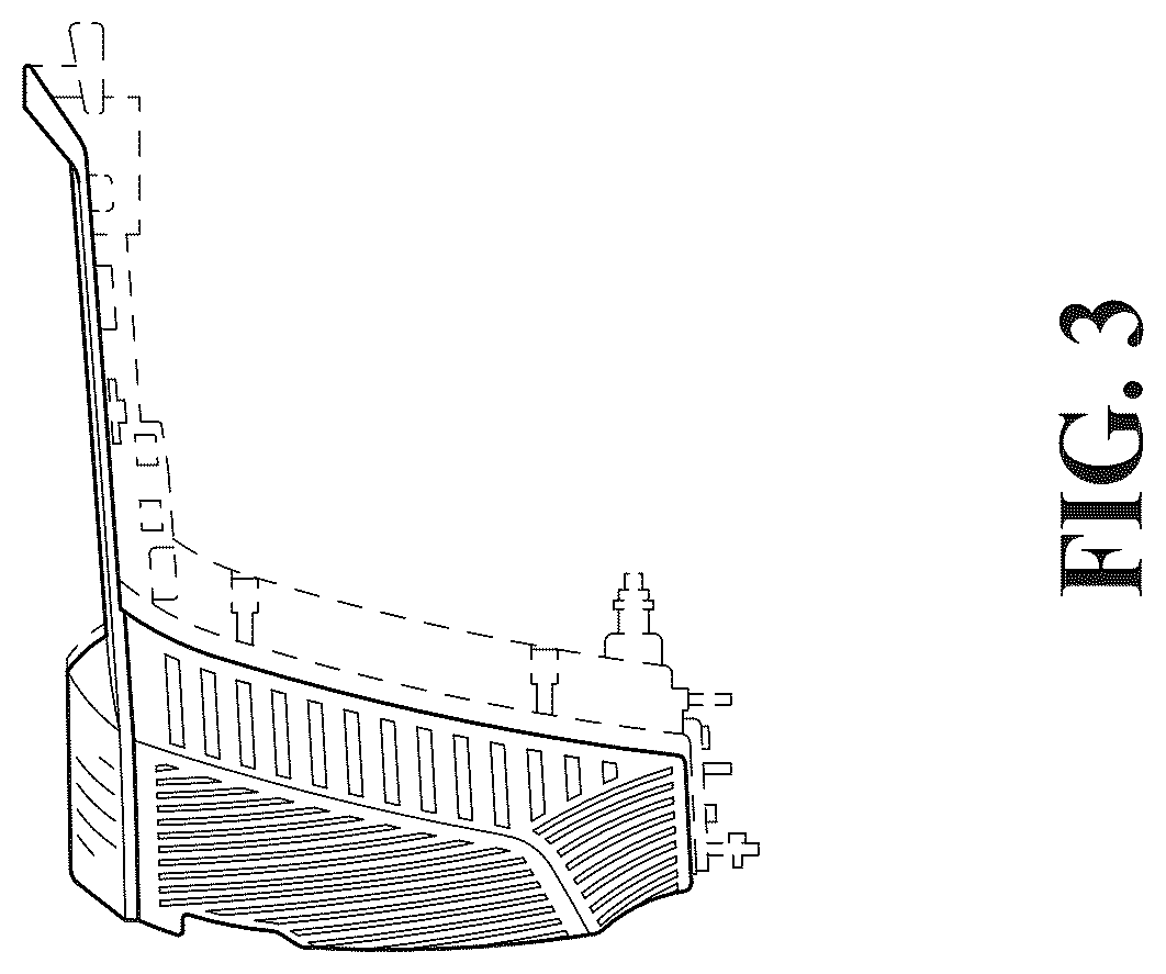 Patent USD1075587 Figure 3 – Vehicle upper grille