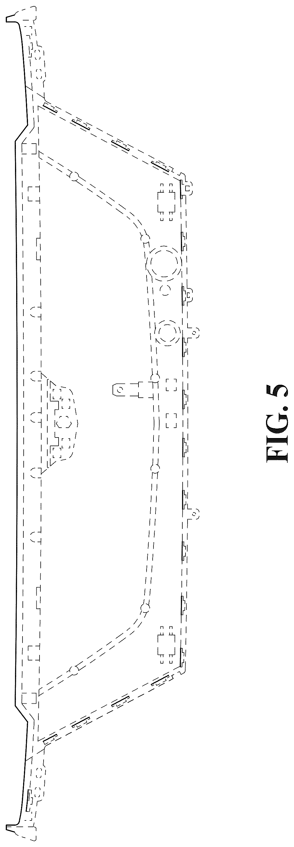 Patent USD1075587 Figure 5 – Vehicle upper grille