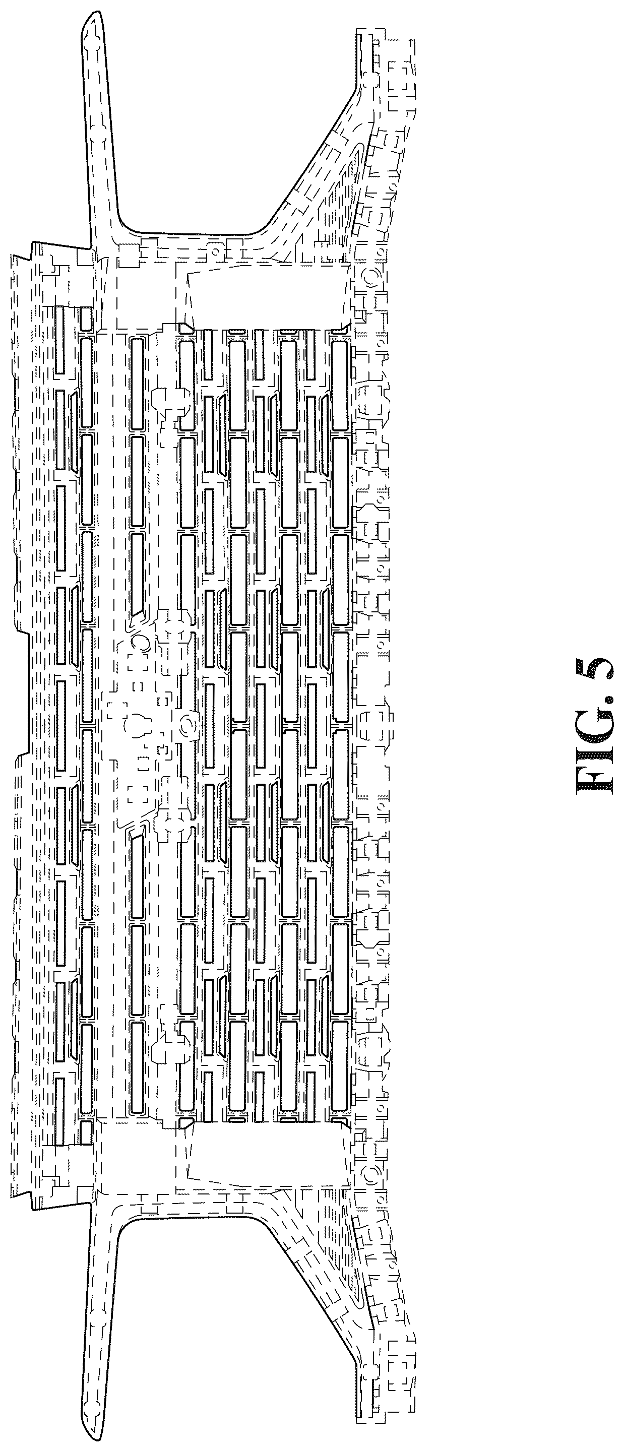 Patent USD1075589 Figure 5 – Vehicle grille