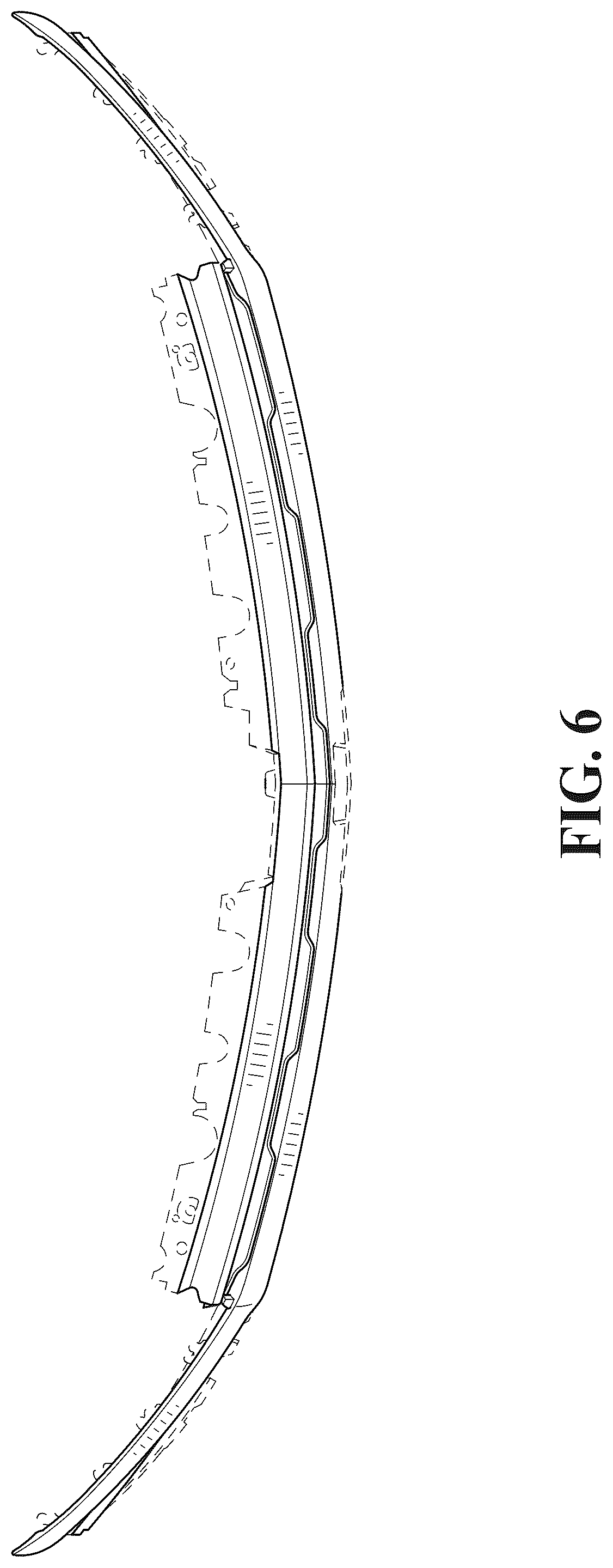 Patent USD1075589 Figure 6 – Vehicle grille
