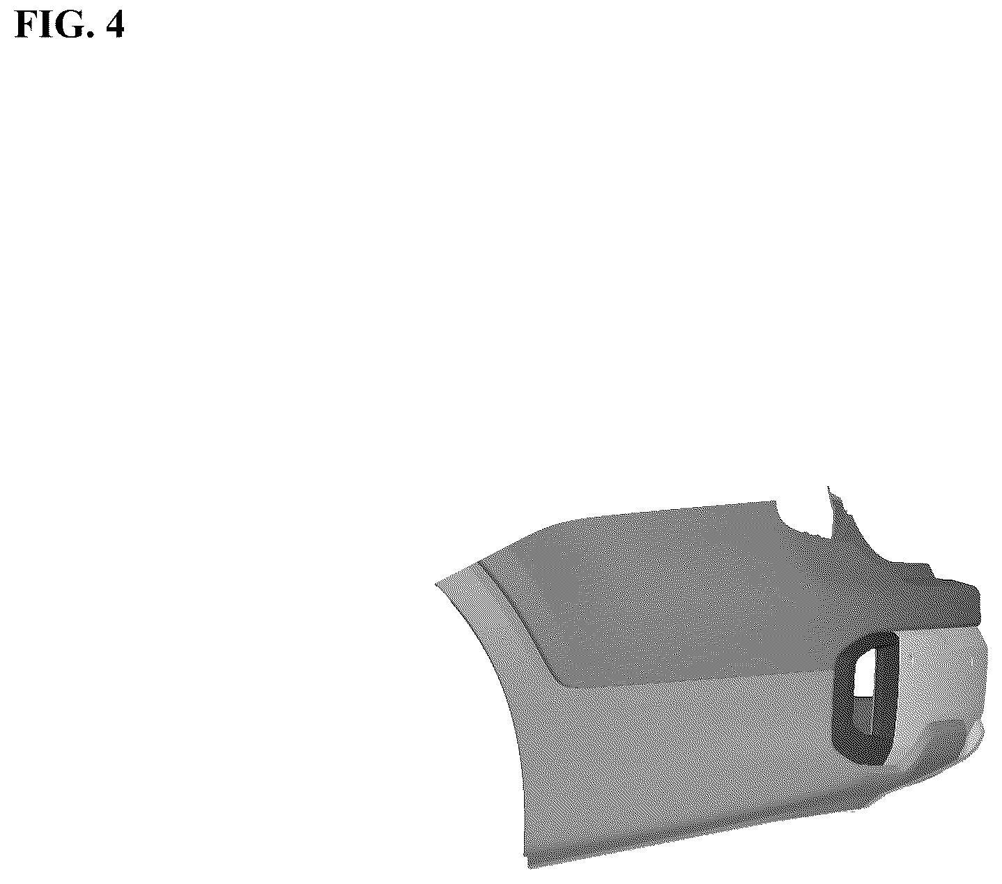 Patent USD1075590 Figure 4 – Rear bumper for an automobile