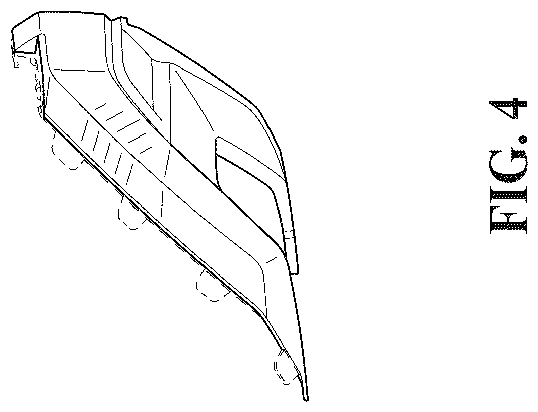 Patent USD1075591 Figure 4 – Vehicle rear bumper plate