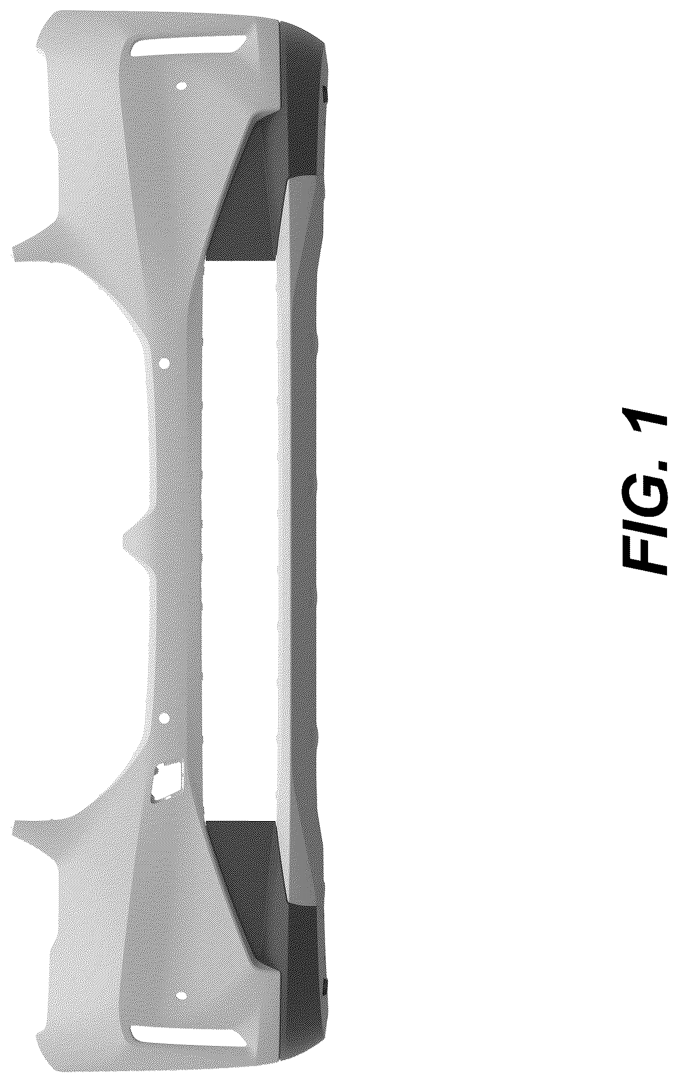 Patent USD1075592 Figure 1 – Front bumper for a vehicle