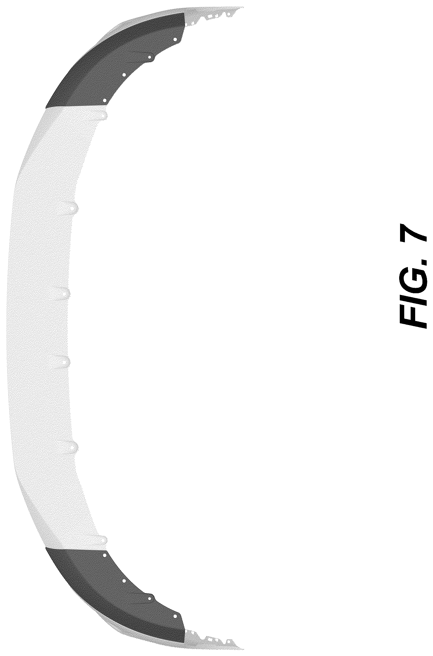 Patent USD1075592 Figure 7 – Front bumper for a vehicle