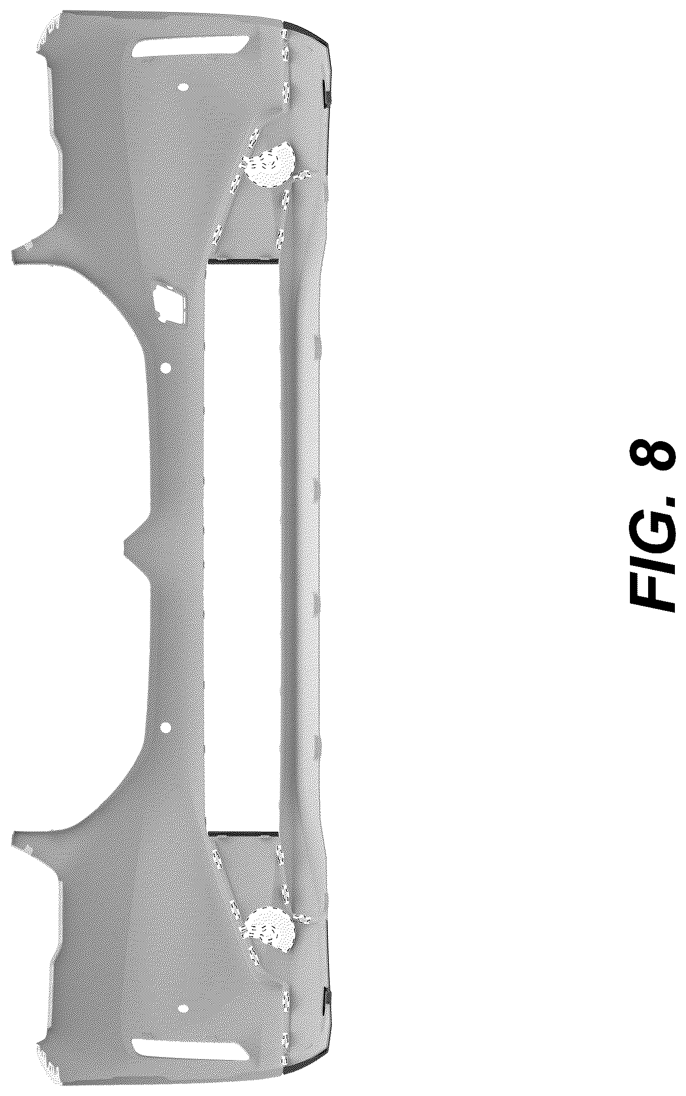 Patent USD1075592 Figure 8 – Front bumper for a vehicle