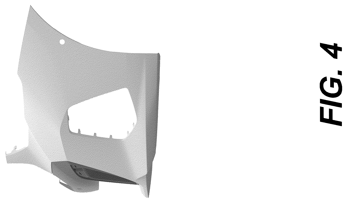 Patent USD1075593 Figure 4 – Front bumper for a vehicle