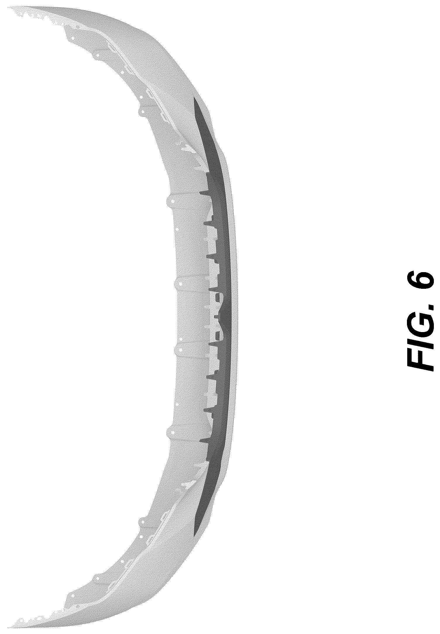 Patent USD1075593 Figure 6 – Front bumper for a vehicle