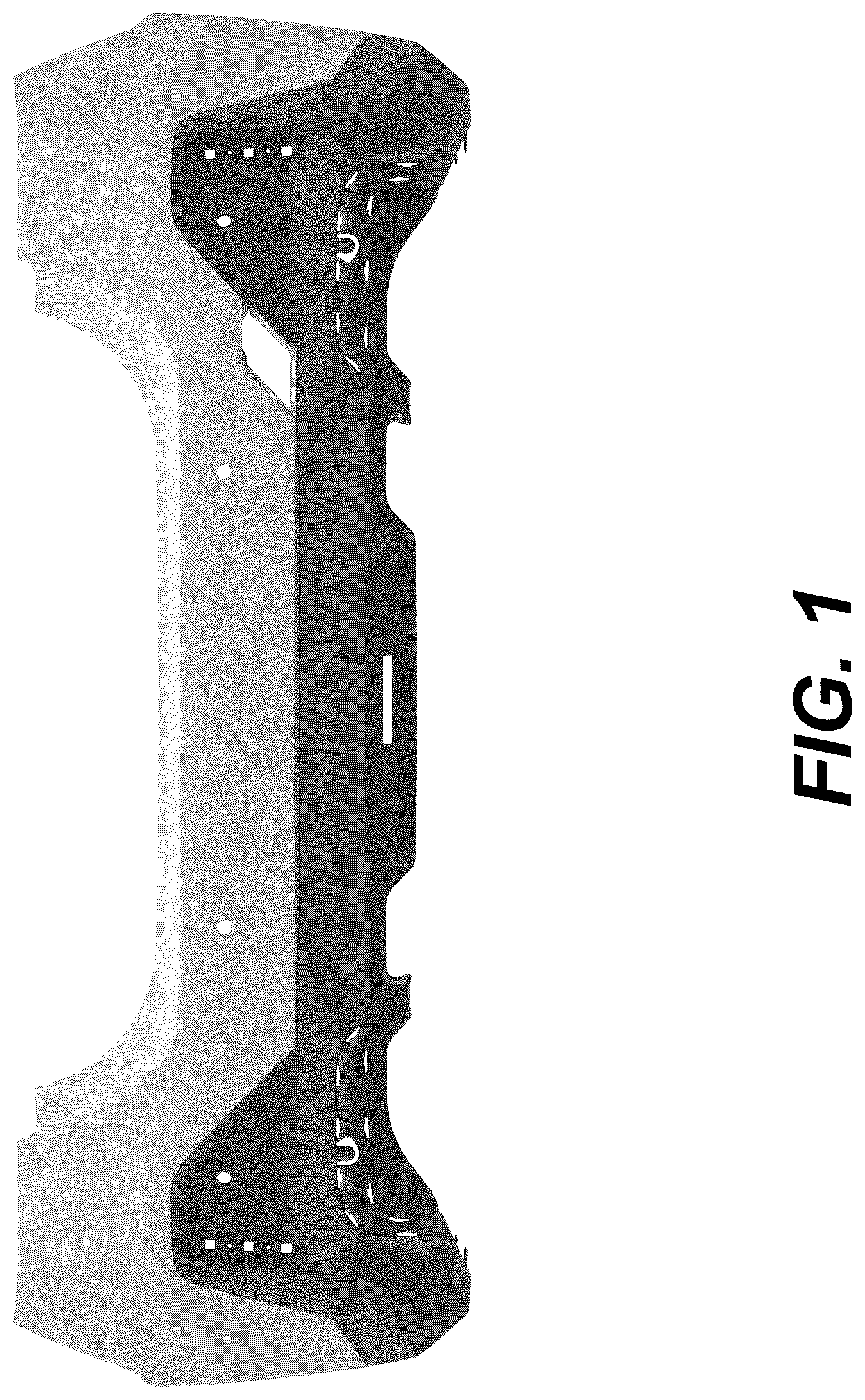 Patent USD1075594 Figure 1 – Rear bumper for a vehicle