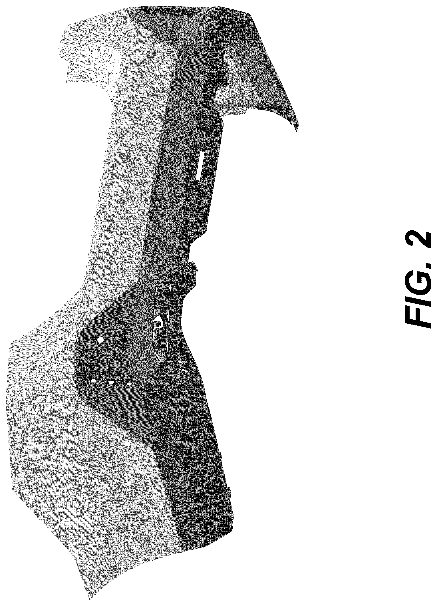 Patent USD1075594 Figure 2 – Rear bumper for a vehicle