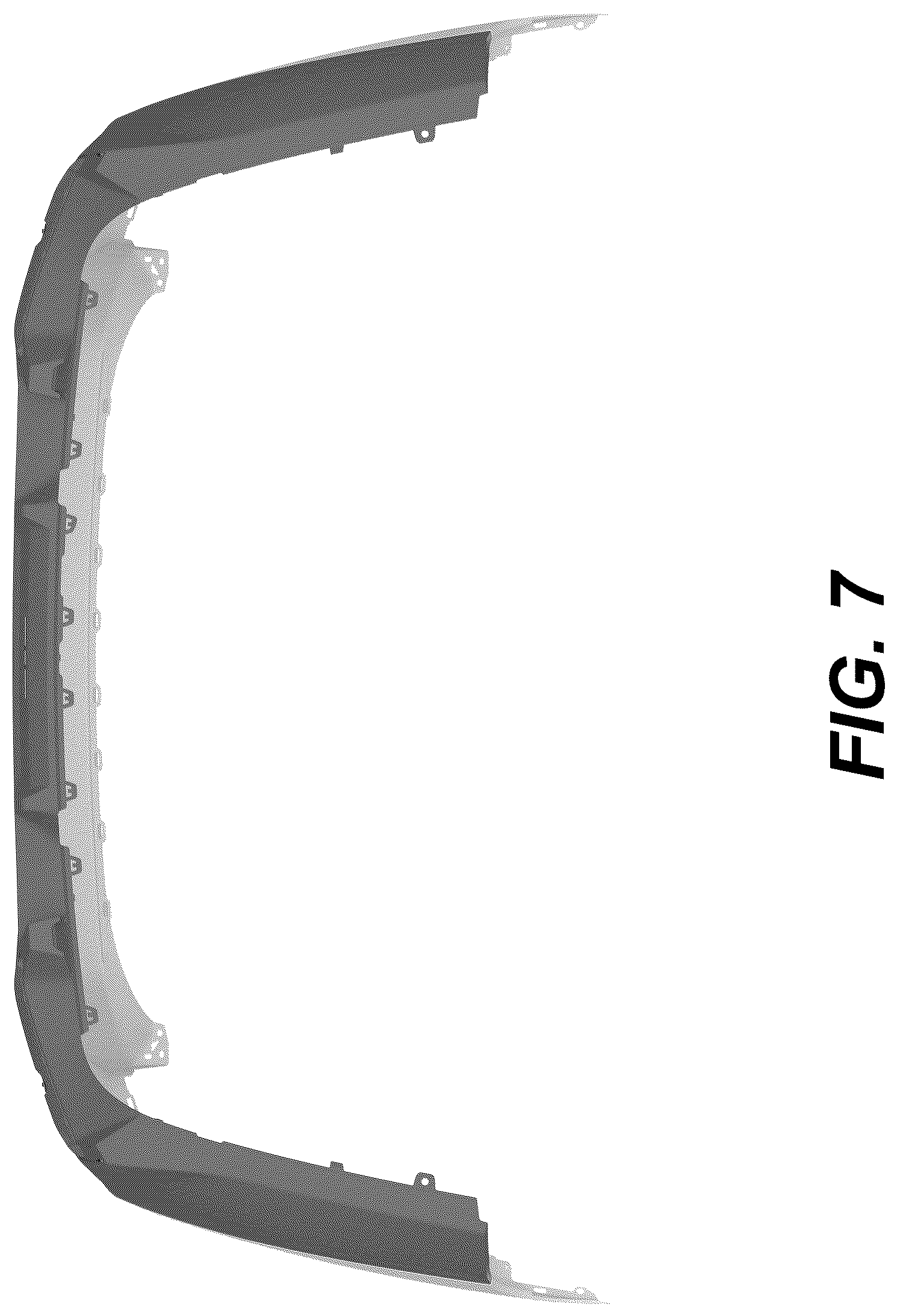 Patent USD1075594 Figure 7 – Rear bumper for a vehicle