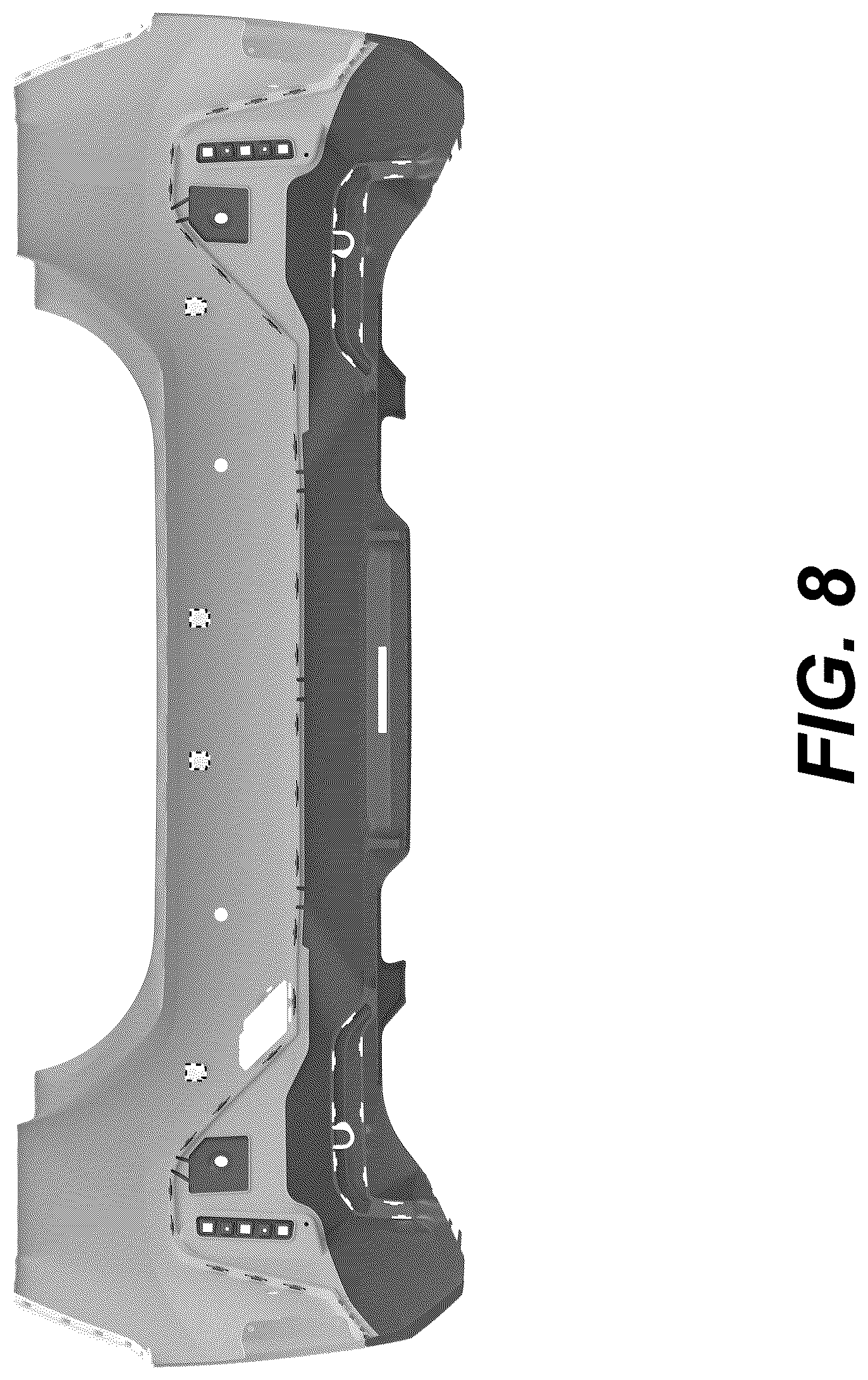 Patent USD1075594 Figure 8 – Rear bumper for a vehicle