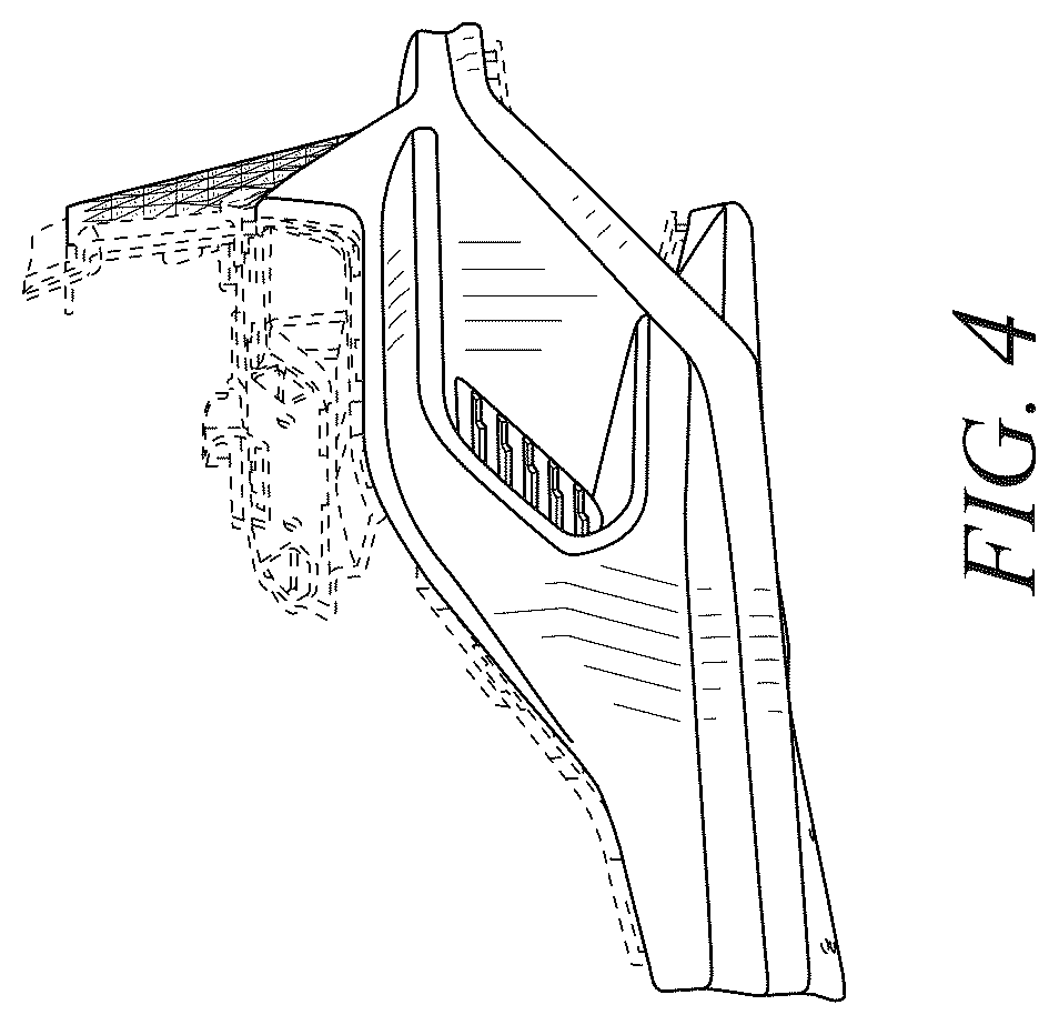 Patent USD1075595 Figure 4 – Vehicle rear lower fascia
