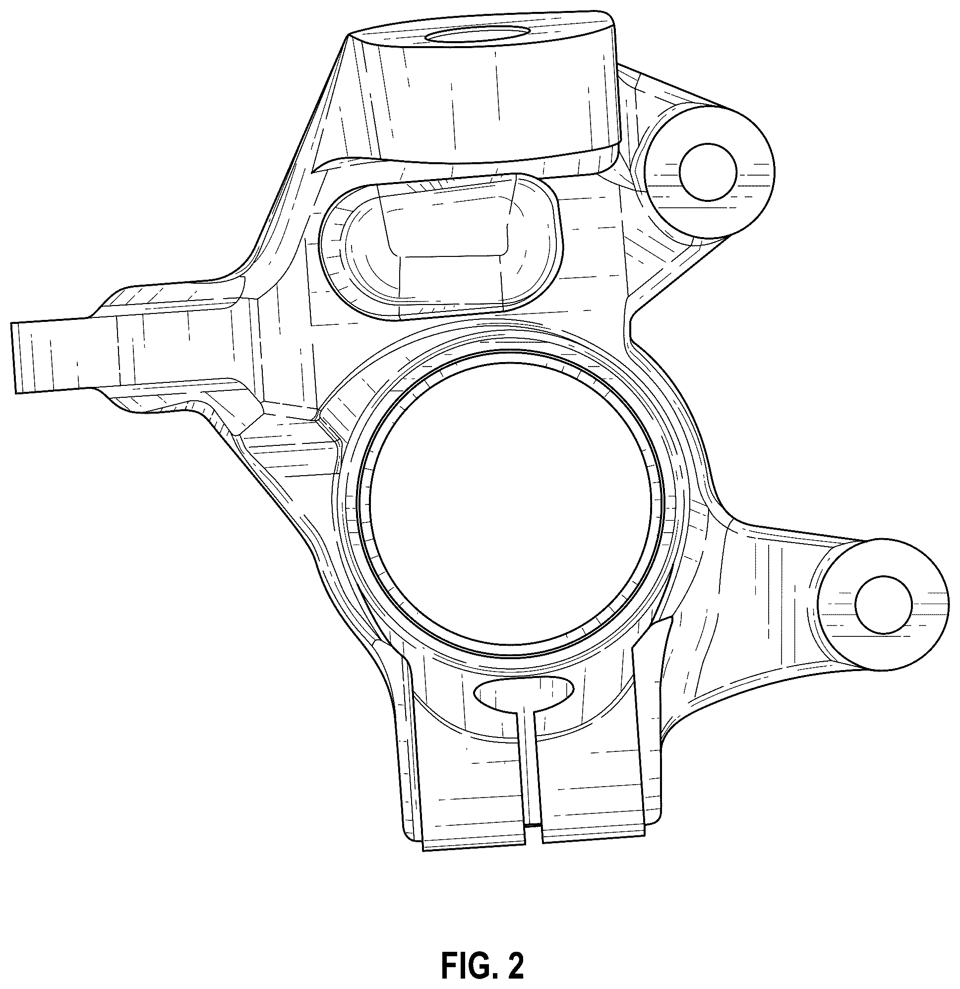 Patent USD1075598 Figure 2 – Steering knuckle