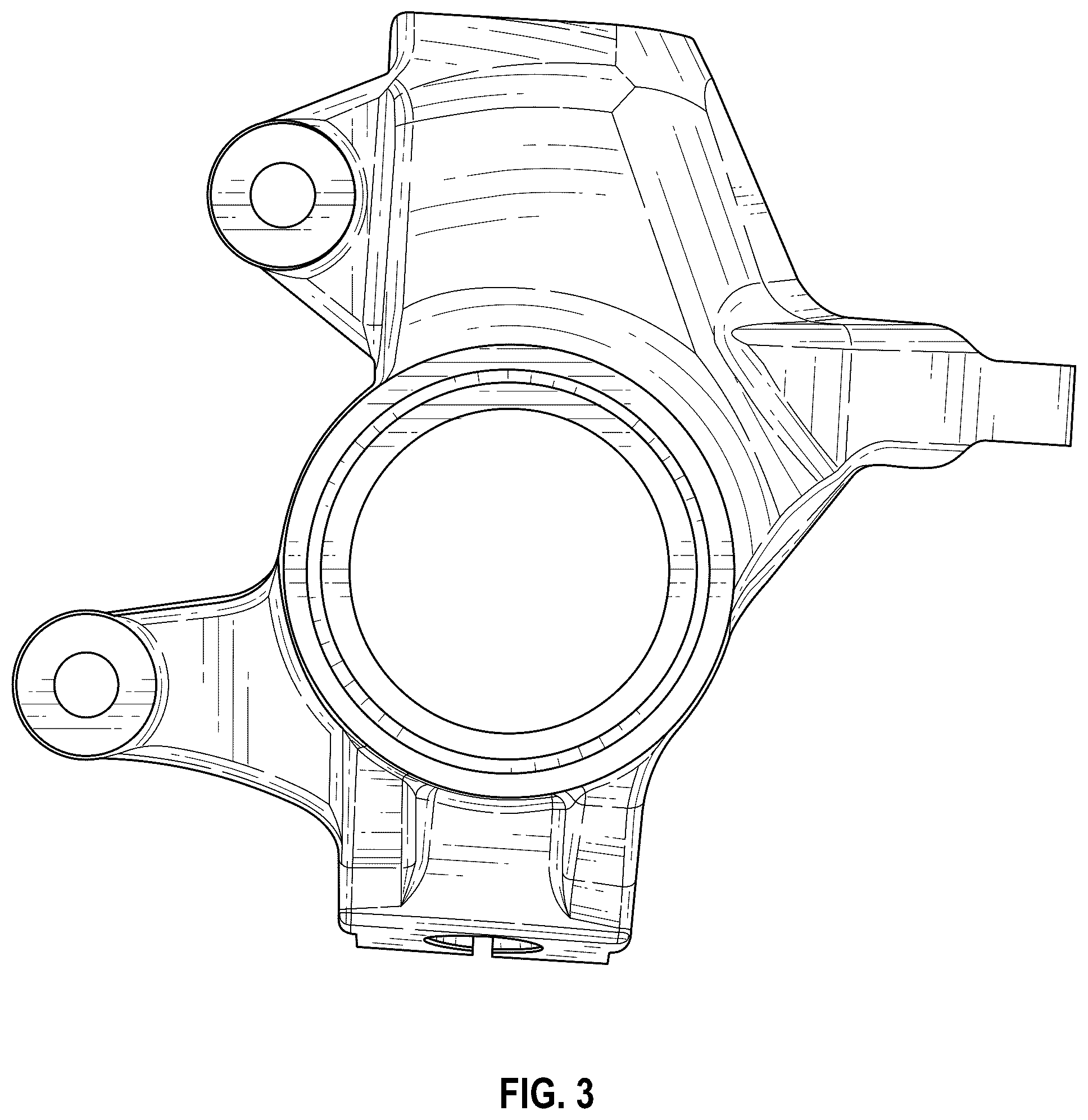 Patent USD1075598 Figure 3 – Steering knuckle