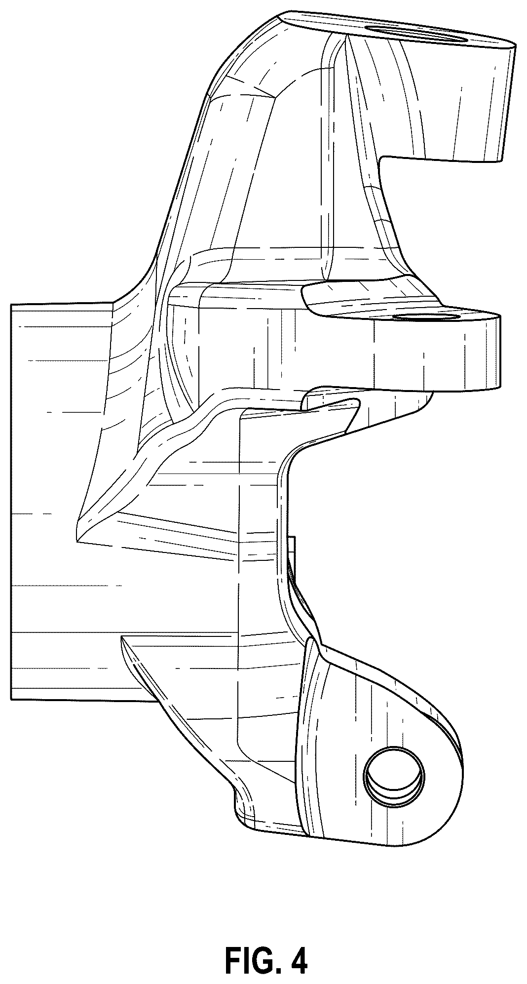 Patent USD1075598 Figure 4 – Steering knuckle
