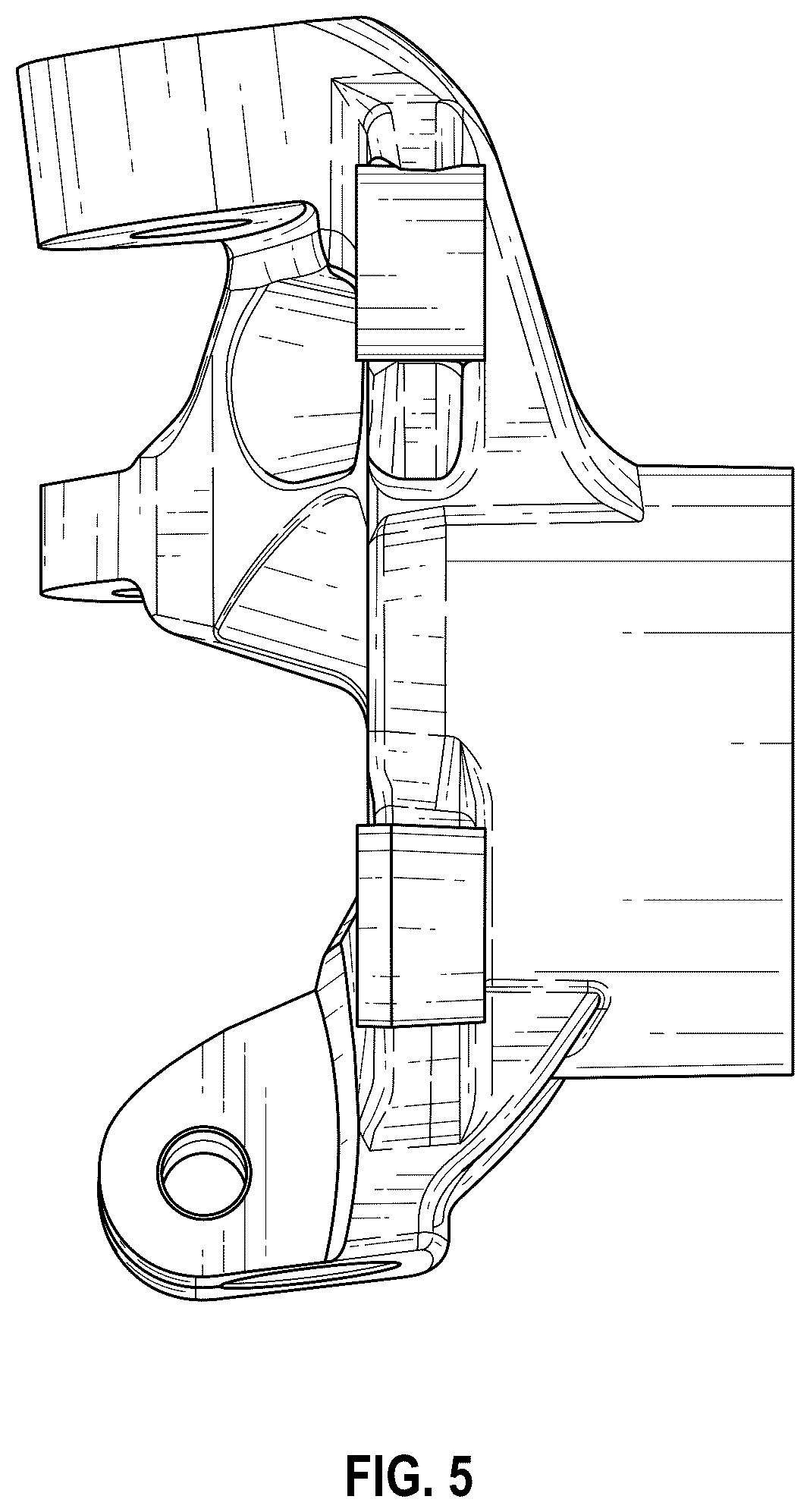 Patent USD1075598 Figure 5 – Steering knuckle