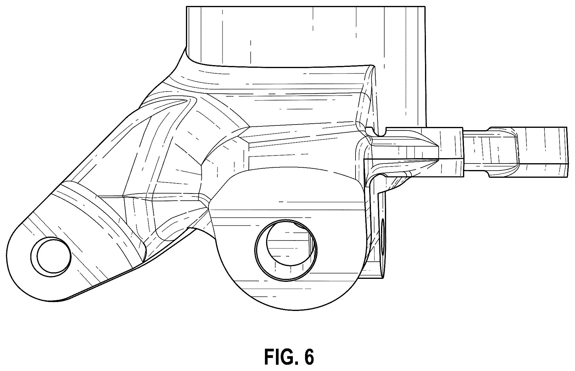 Patent USD1075598 Figure 6 – Steering knuckle