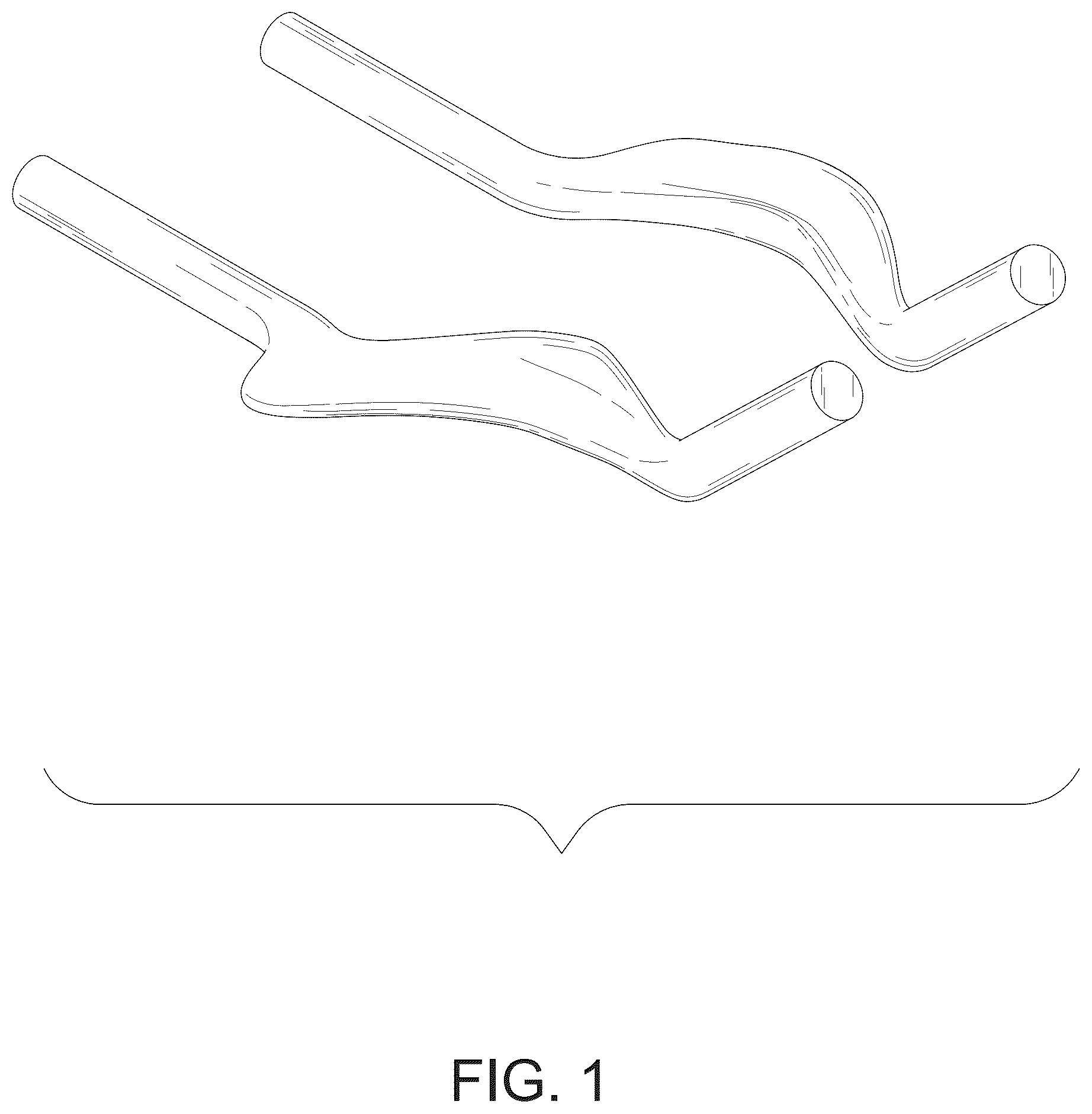 Patent USD1075599 Figure 1 – Bicycle handlebar