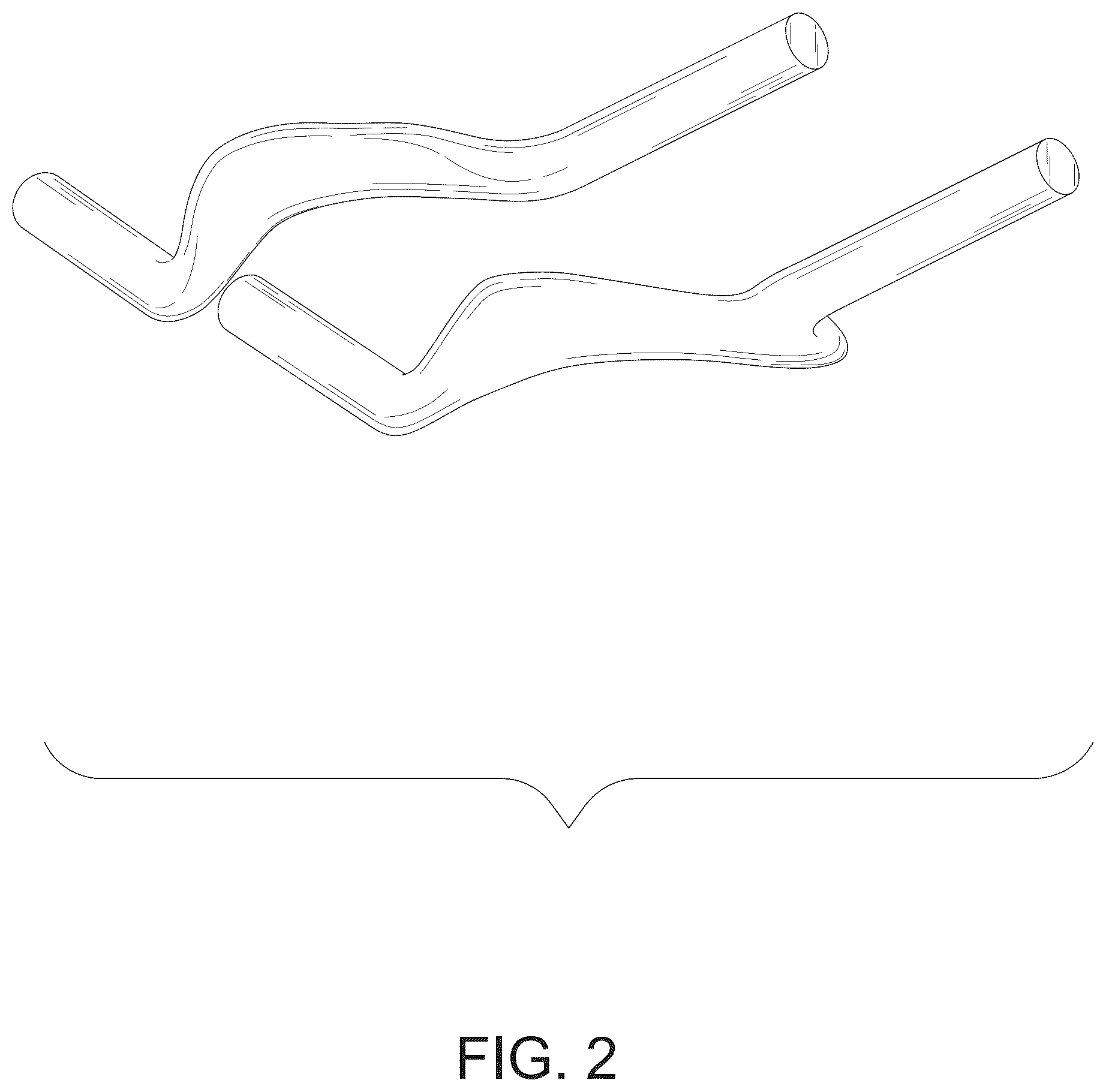 Patent USD1075599 Figure 2 – Bicycle handlebar