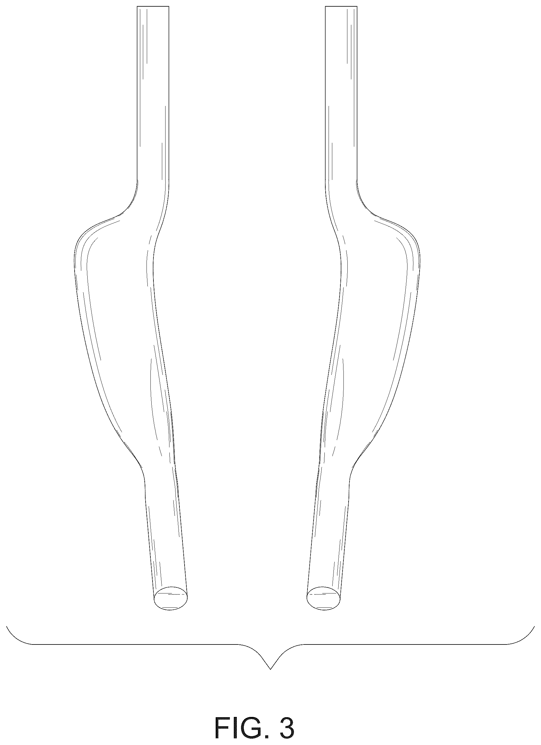 Patent USD1075599 Figure 3 – Bicycle handlebar