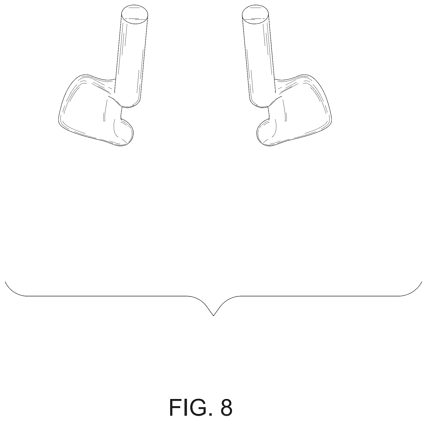 Patent USD1075599 Figure 8 – Bicycle handlebar