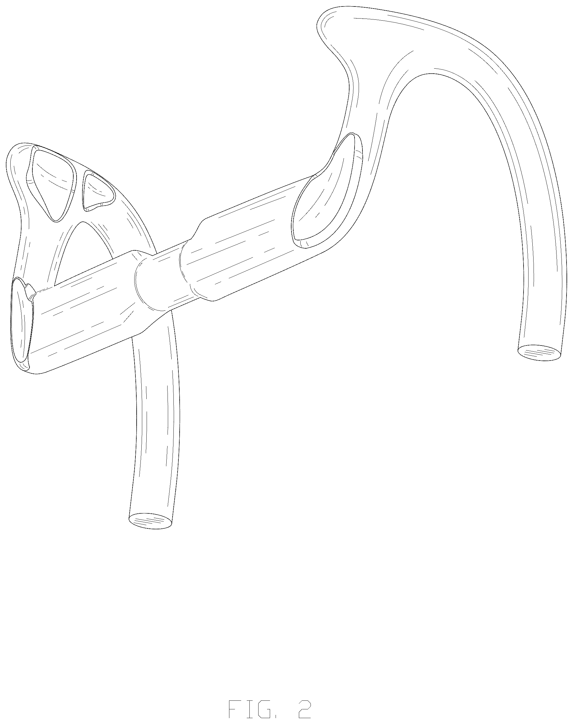 Patent USD1075600 Figure 2 – Bicycle handlebar