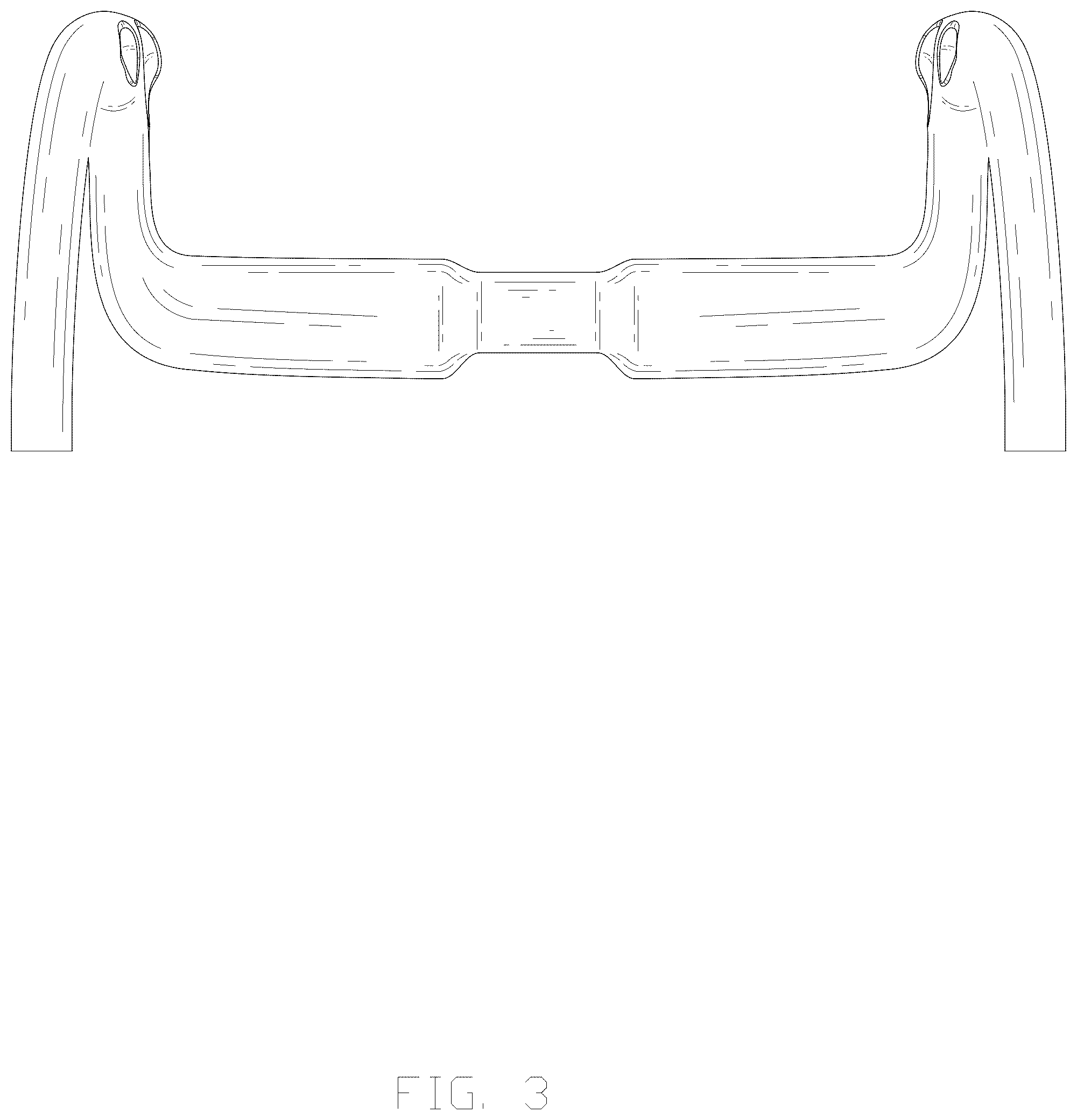 Patent USD1075600 Figure 3 – Bicycle handlebar