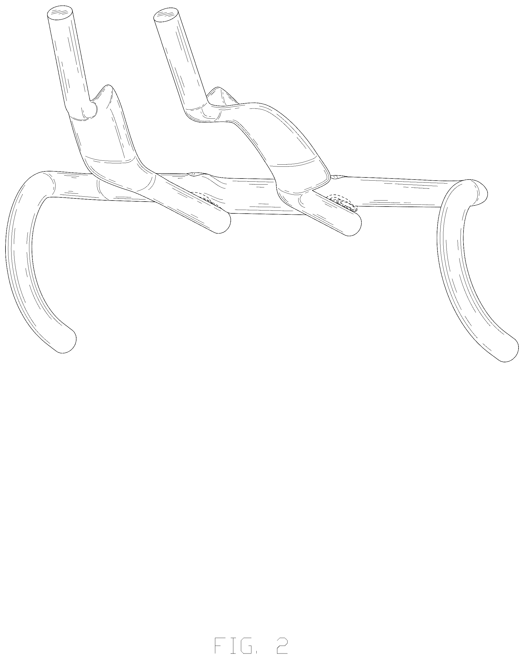 Patent USD1075601 Figure 2 – Bicycle handlebar