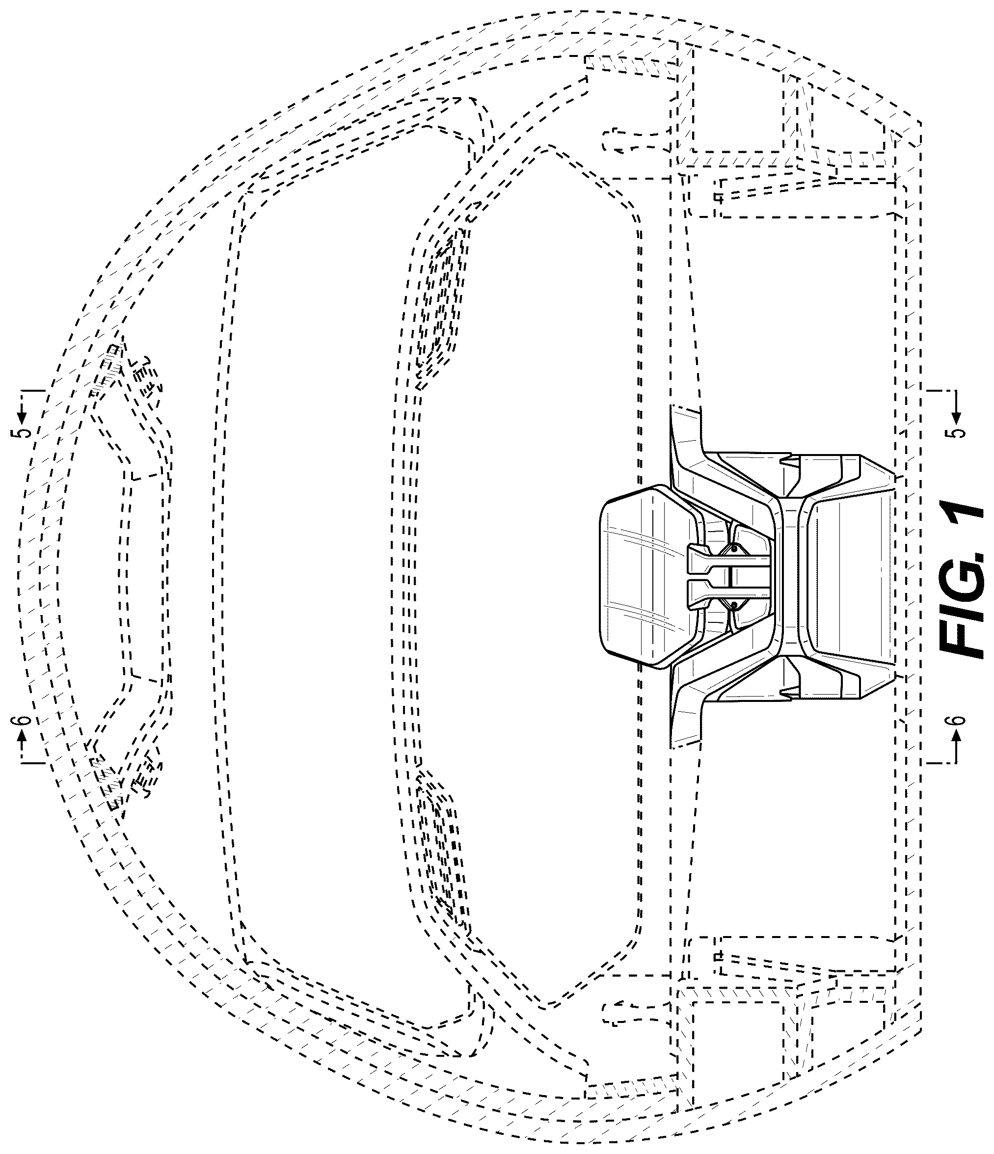 Patent USD1075602 — Center throttle console — Figure 1