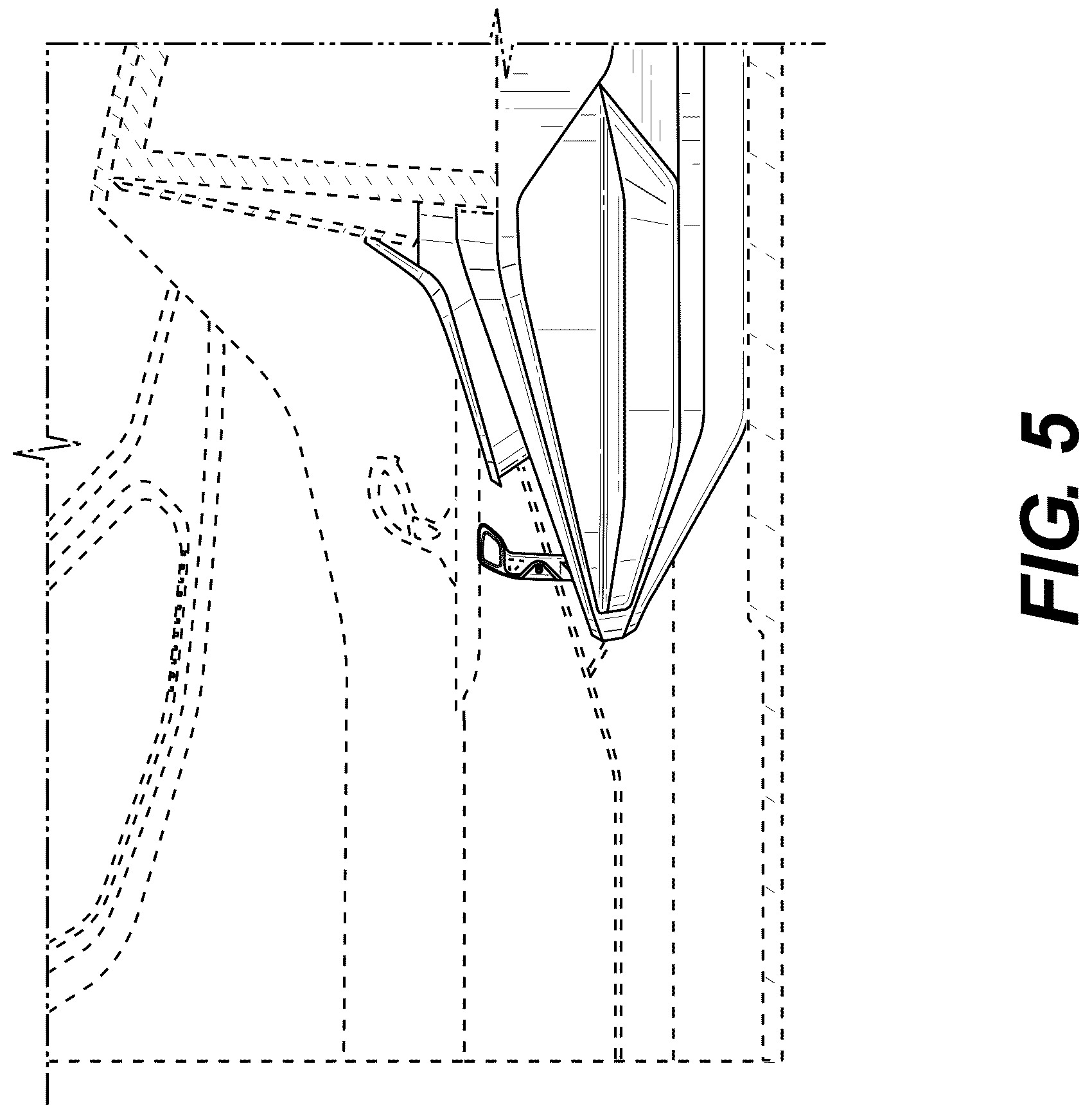 Patent USD1075602 Figure 5 – Center throttle console