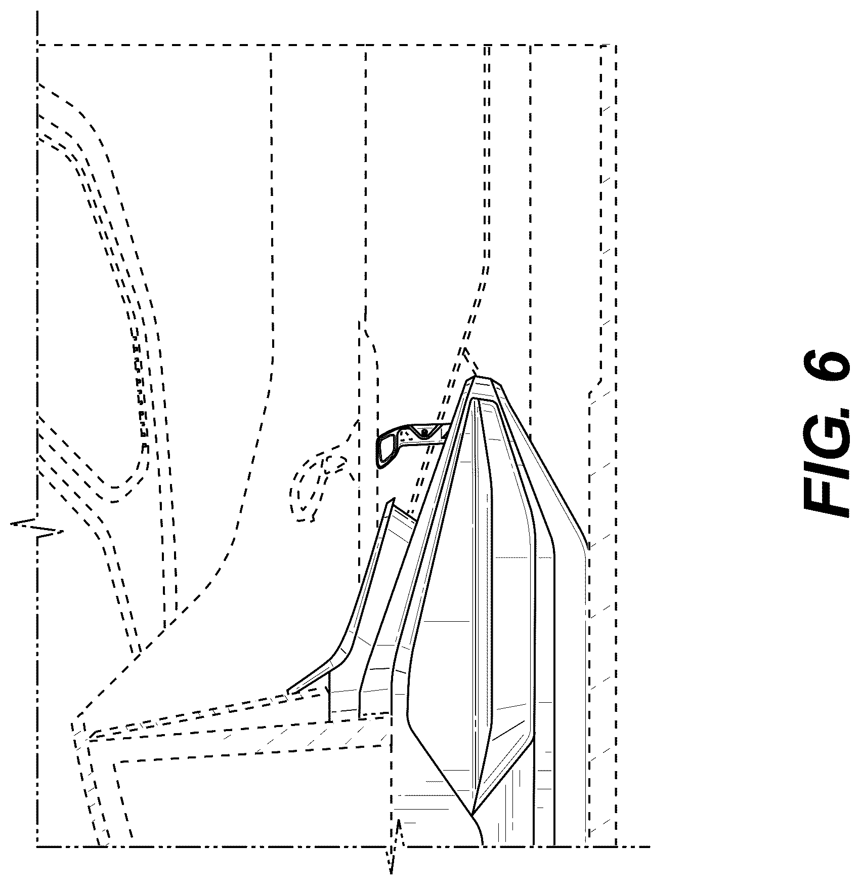 Patent USD1075602 Figure 6 – Center throttle console