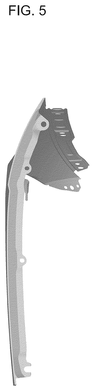 Patent USD1075604 Figure 5 – Fender panel for automobiles