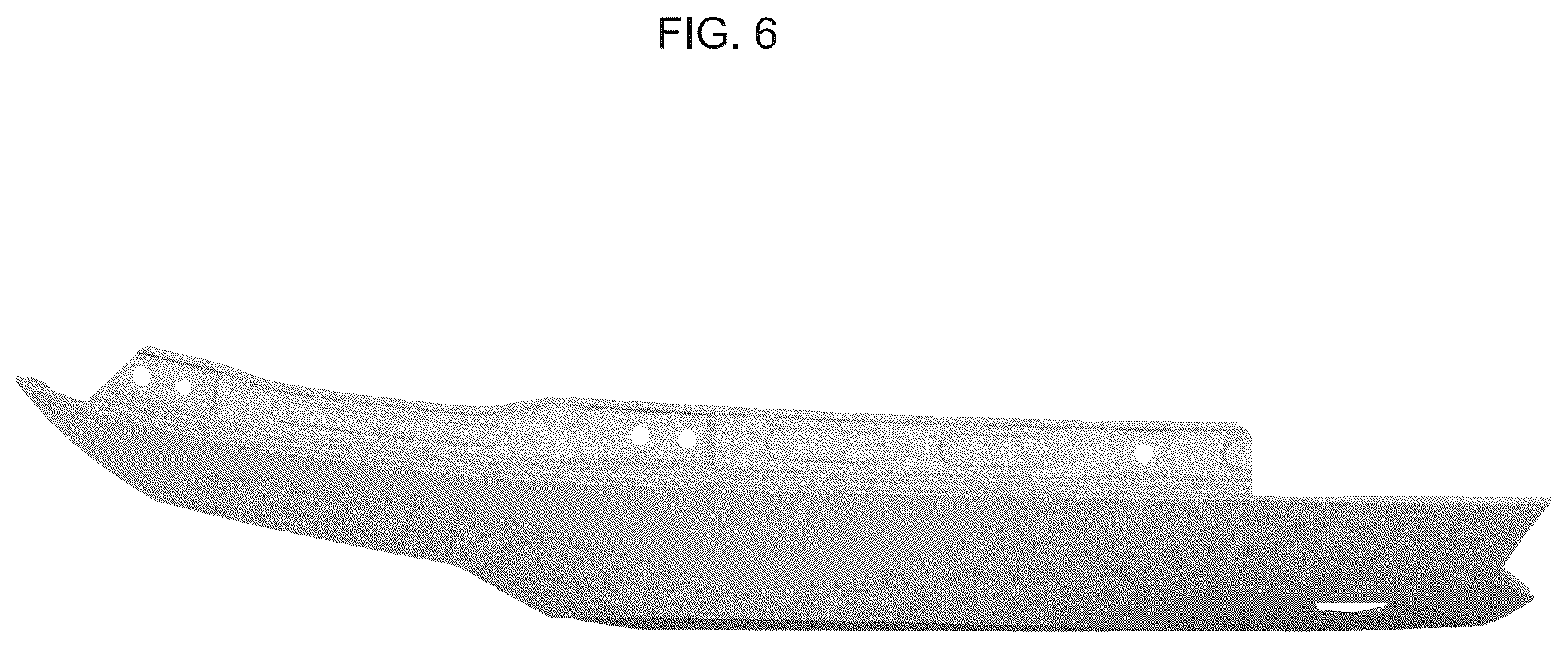 Patent USD1075604 Figure 6 – Fender panel for automobiles