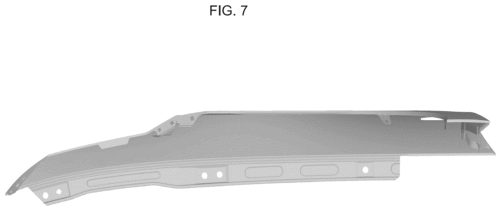 Patent USD1075604 Figure 7 – Fender panel for automobiles
