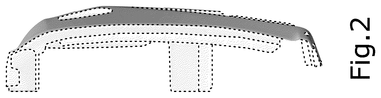 Patent USD1075605 Figure 2 – Vehicle pickup box outer panel