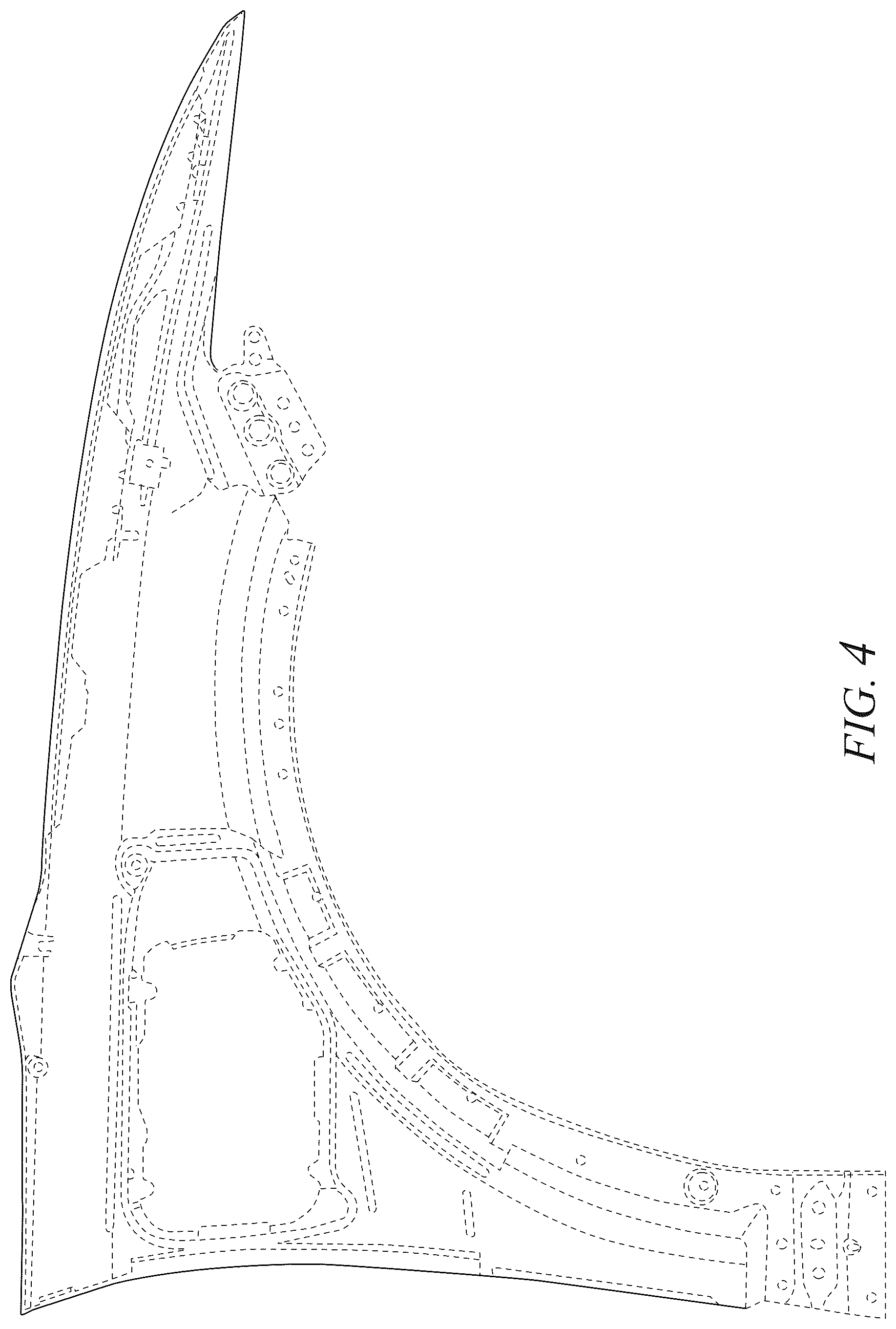 Patent USD1075606 Figure 4 – Vehicle fender