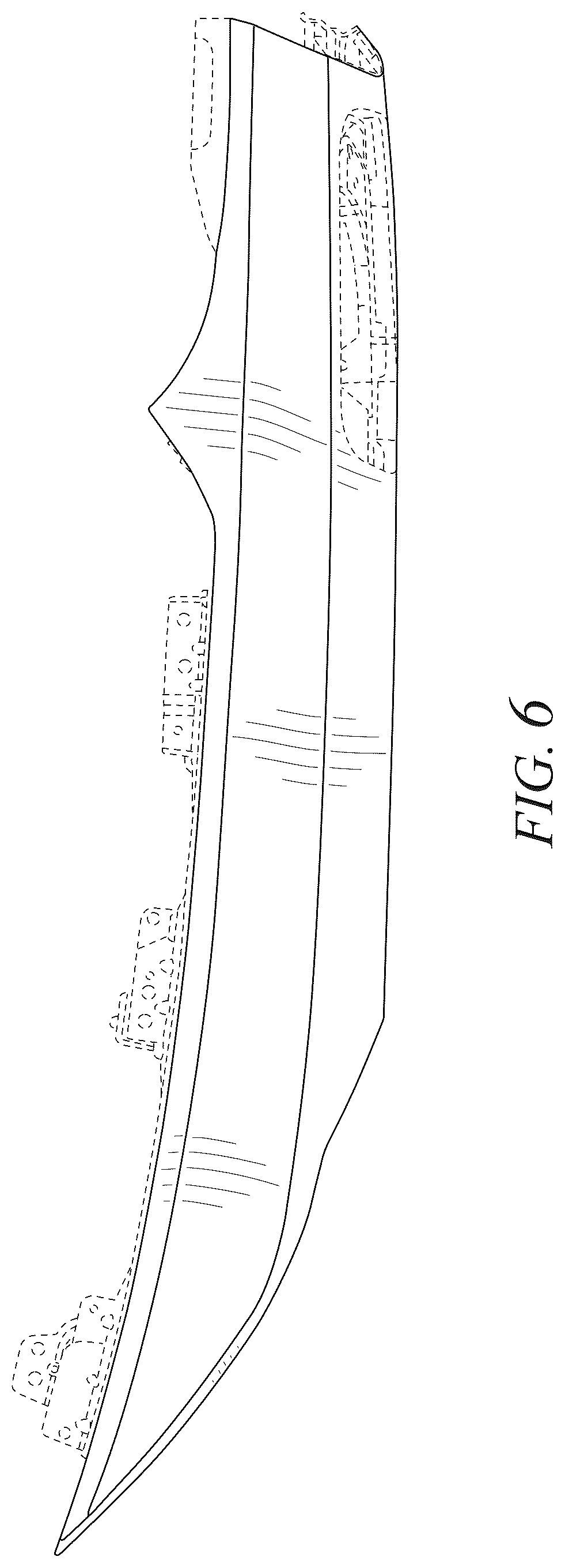 Patent USD1075606 Figure 6 – Vehicle fender